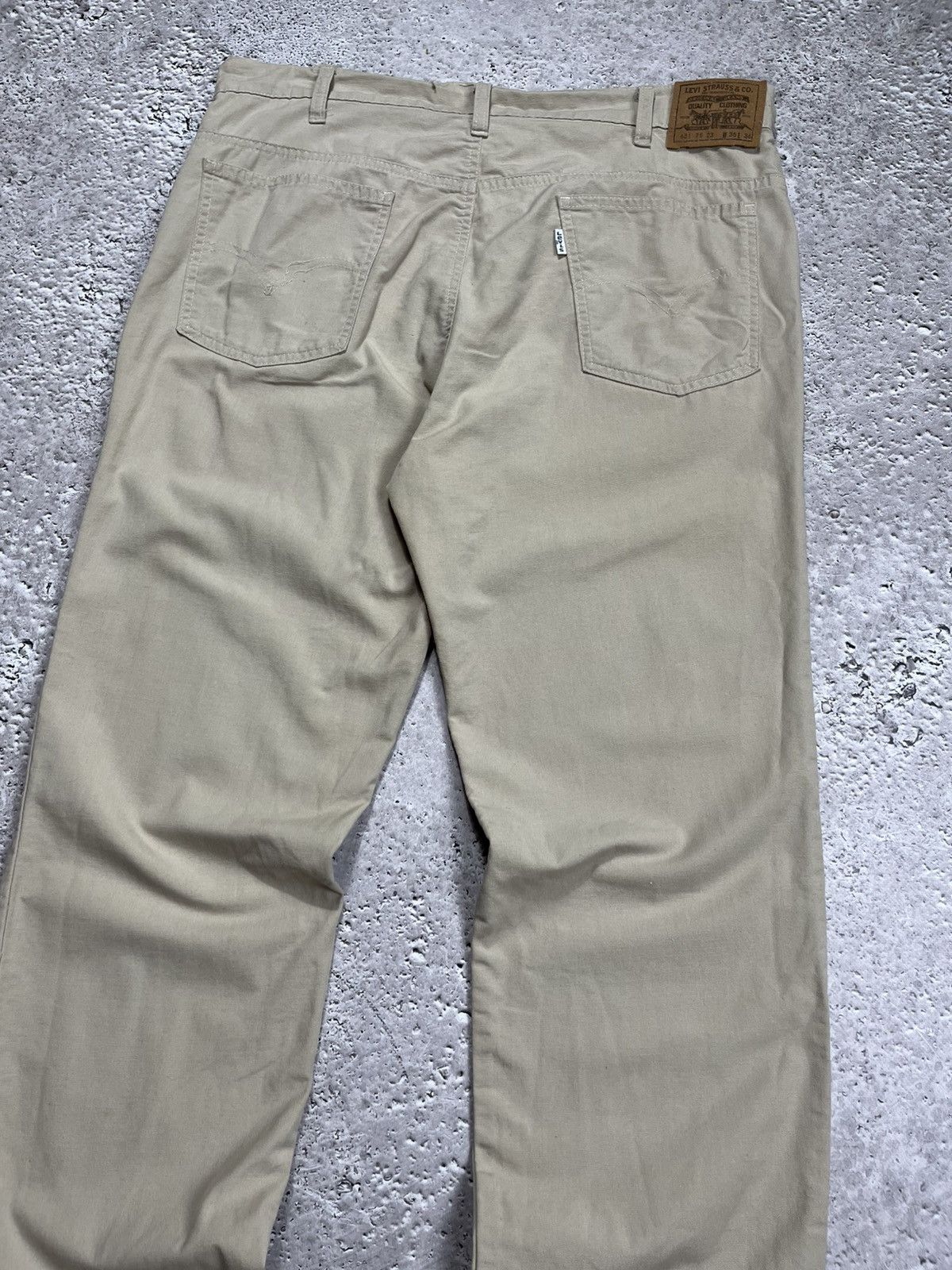 Levi's Vintage Levi’s 631 Beige Pants Made in Italy W36 L36 Size US 36 / EU 52 - 3 Thumbnail