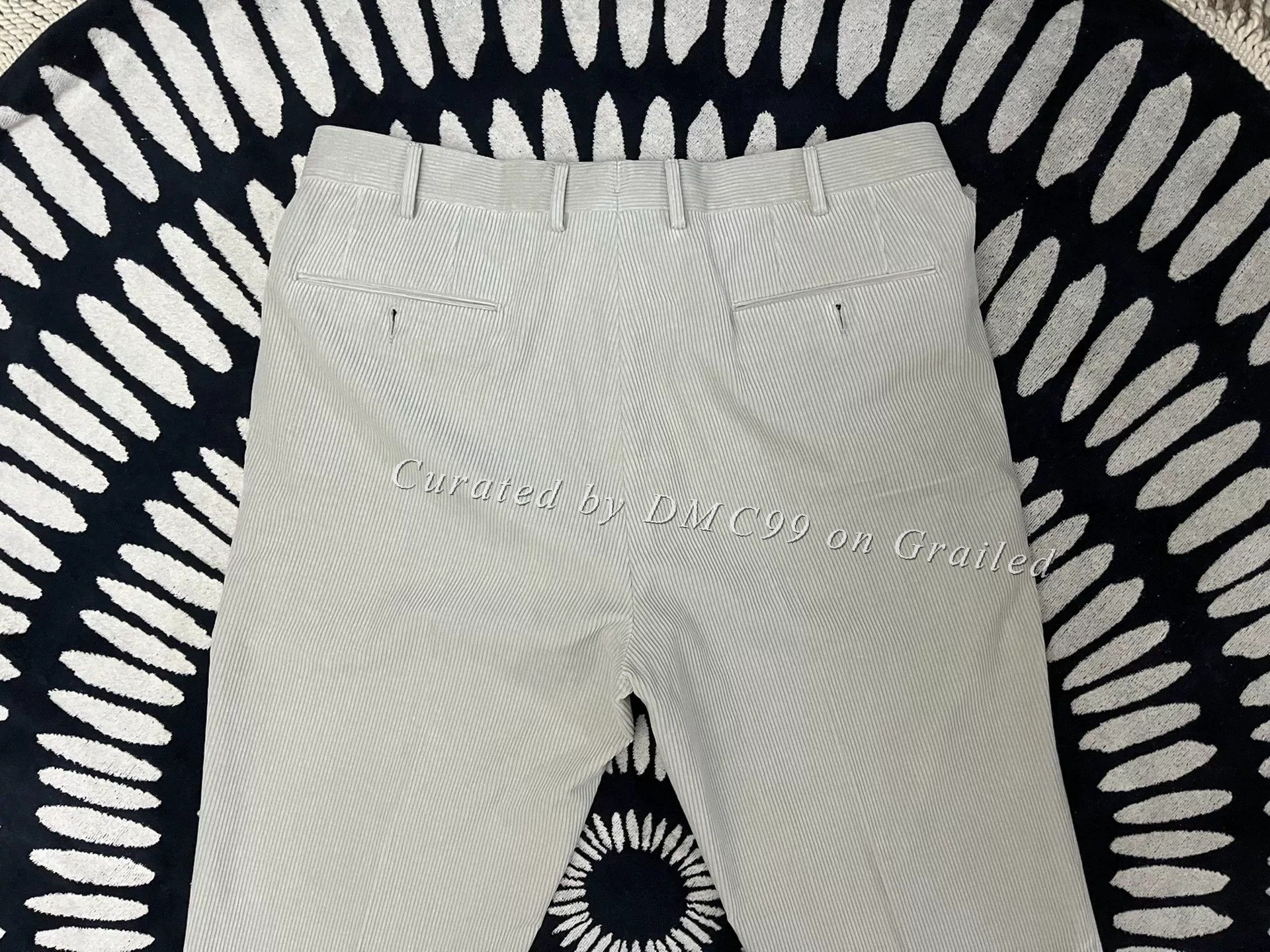 Ermenegildo Zegna Ermenegildo Zegna Gray Corduroy Trousers Size US 34 / EU 50 - 3 Thumbnail