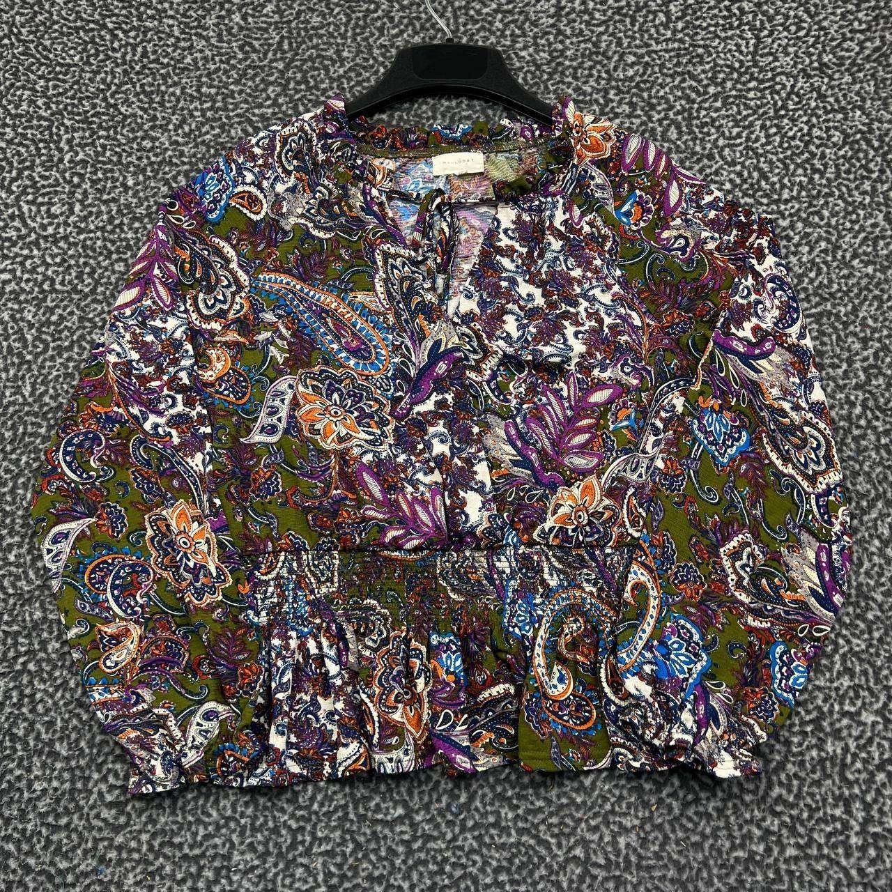 Other Melloday Blouse Women Paisley Long Sleeve Elastic Waist M Size M / US 6-8 / IT 42-44 - 1 Thumbnail