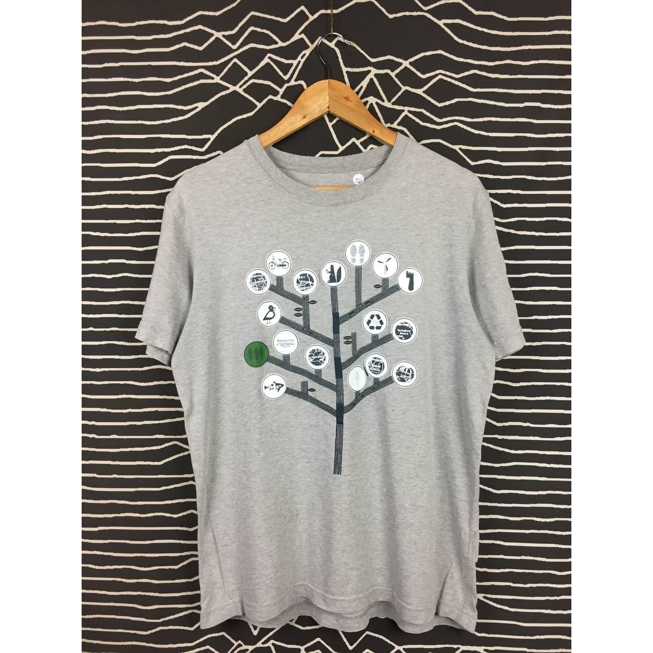 Timberland × Vintage Timberland X Raymond Biesinger Green Around The Edges Tee Size US L / EU 52-54 / 3 - 1 Thumbnail