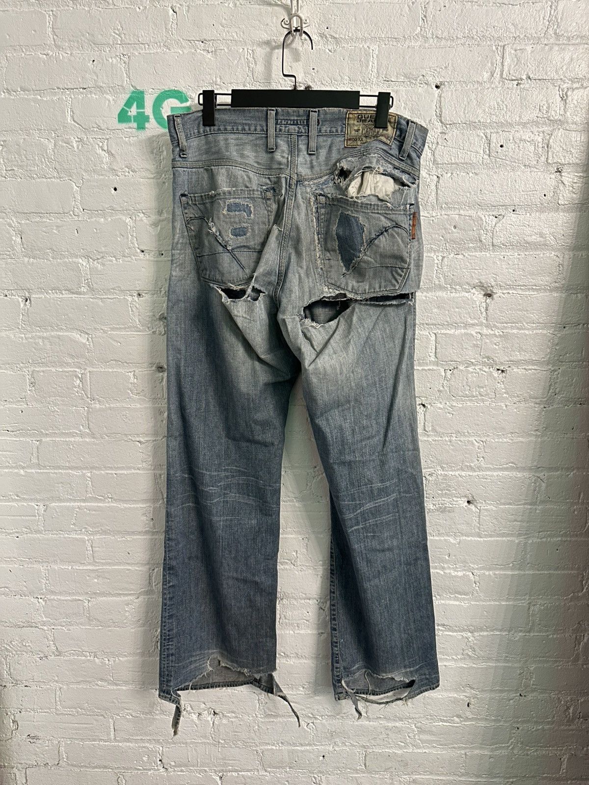 Vintage VINTAGE THRASHED OUT PREMIUM JEANS Size US 32 / EU 48 - 3 Thumbnail