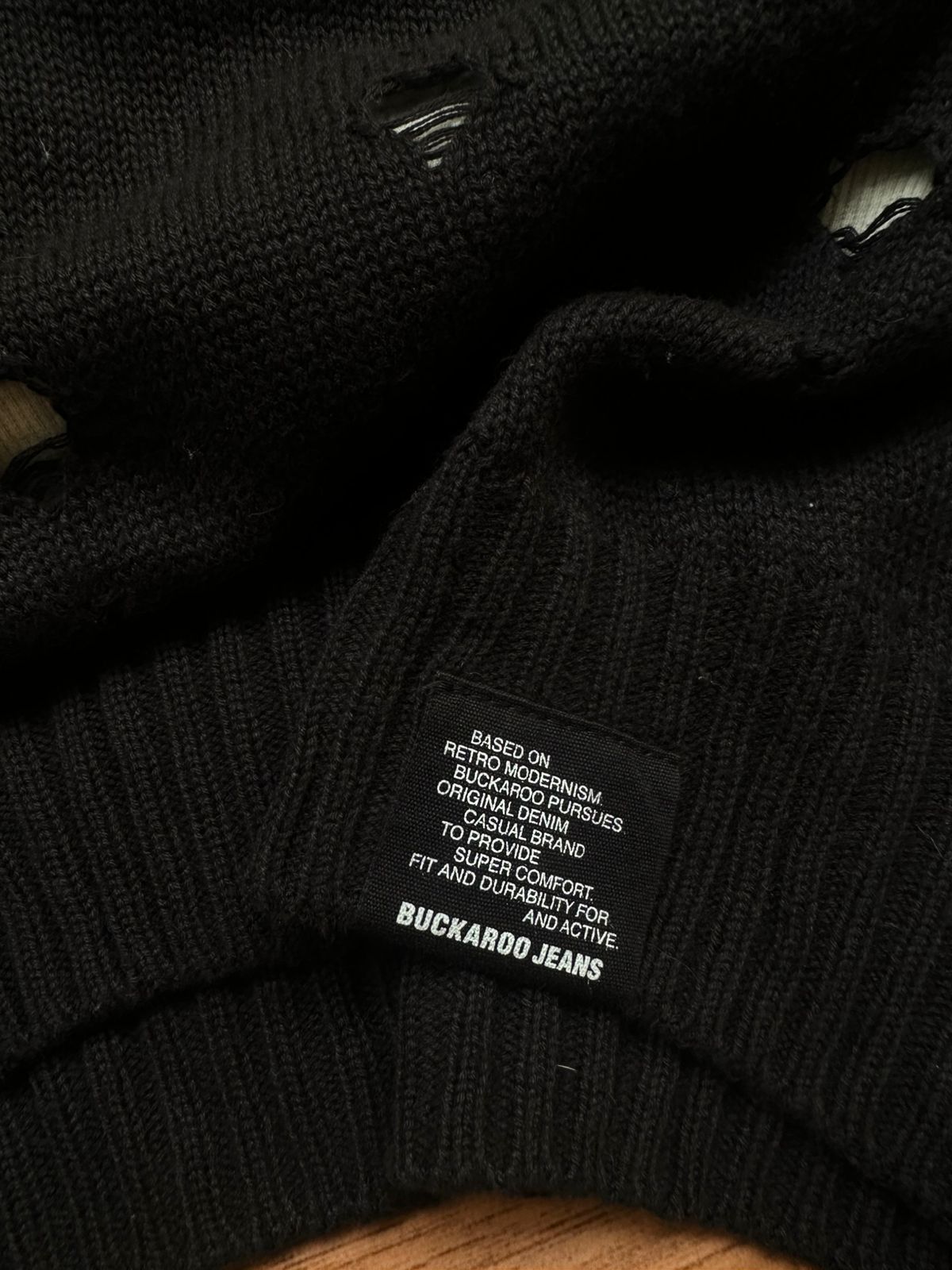 If Six Was Nine distressed knitwear bondage punk gothic sweater buckaroo Size US M / EU 48-50 / 2 - 5 Thumbnail
