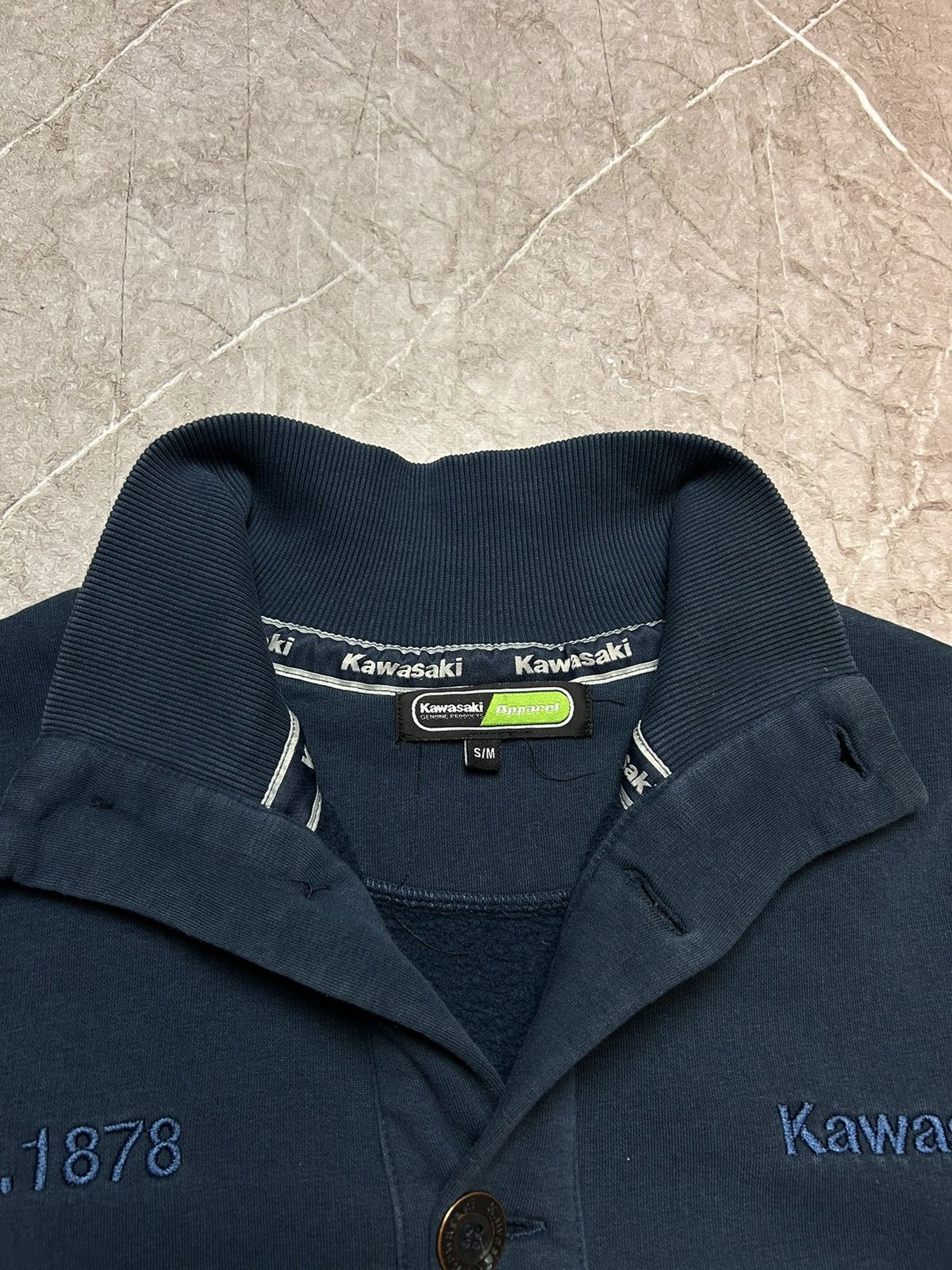 Vintage Kawasaki Racing Moto zip hoodie Size M Size US M / EU 48-50 / 2 - 4 Thumbnail
