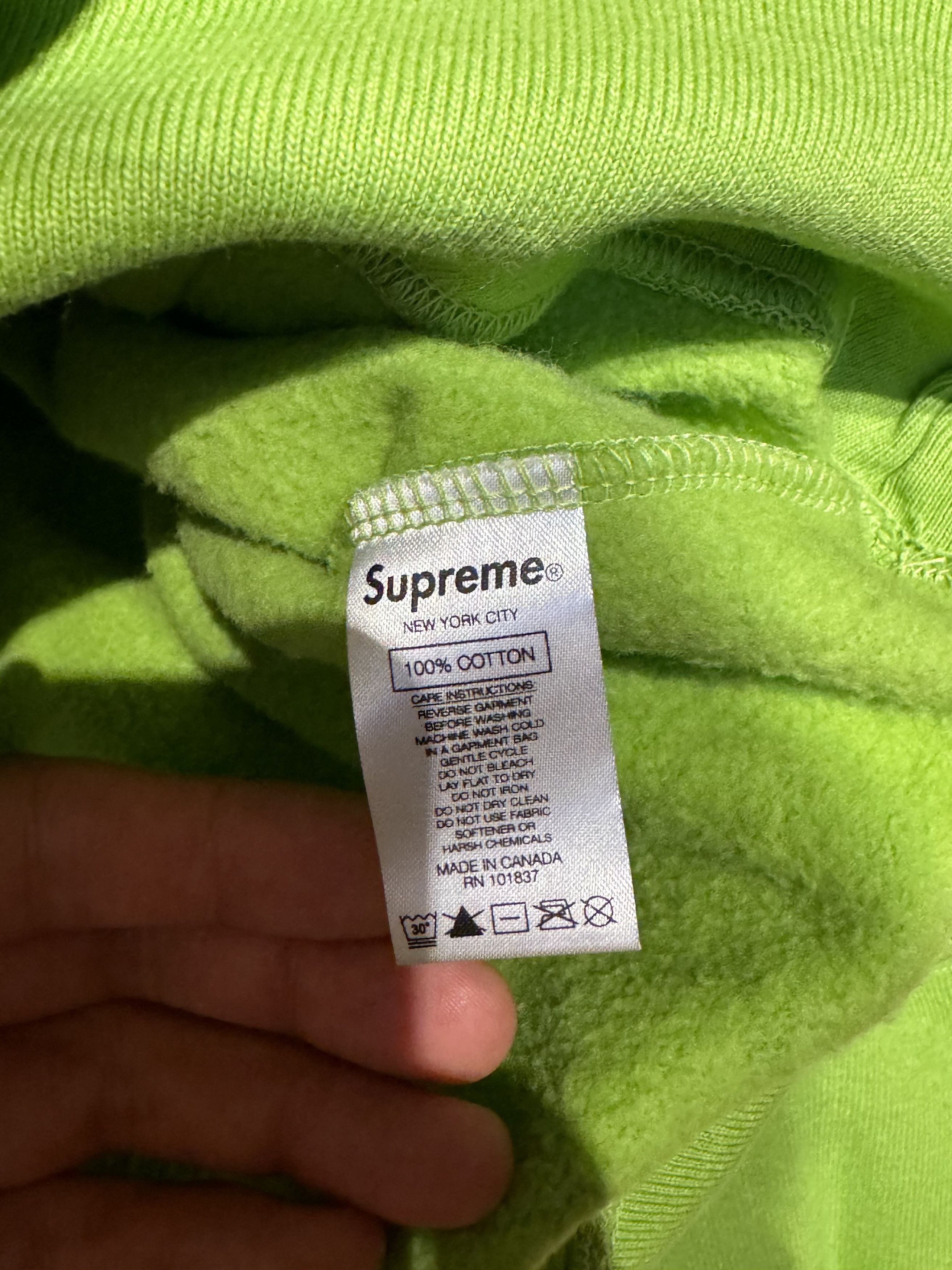 Supreme Supreme green hoodie (Medium) Size US M / EU 48-50 / 2 - 4 Thumbnail