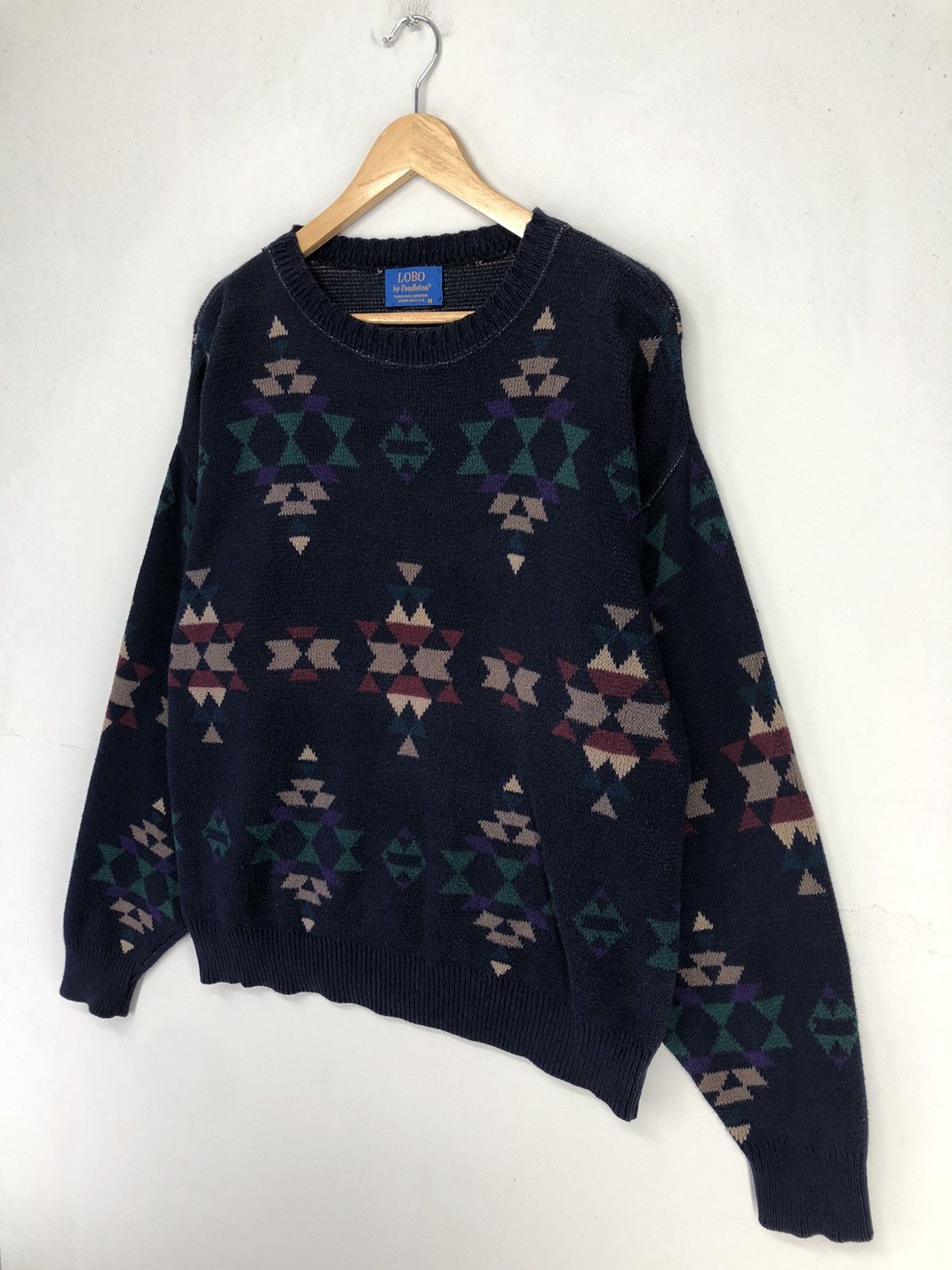 Pendleton Vintage Lobo By Pendleton Navajo Crewneck Knitwear Size US M / EU 48-50 / 2 - 3 Thumbnail