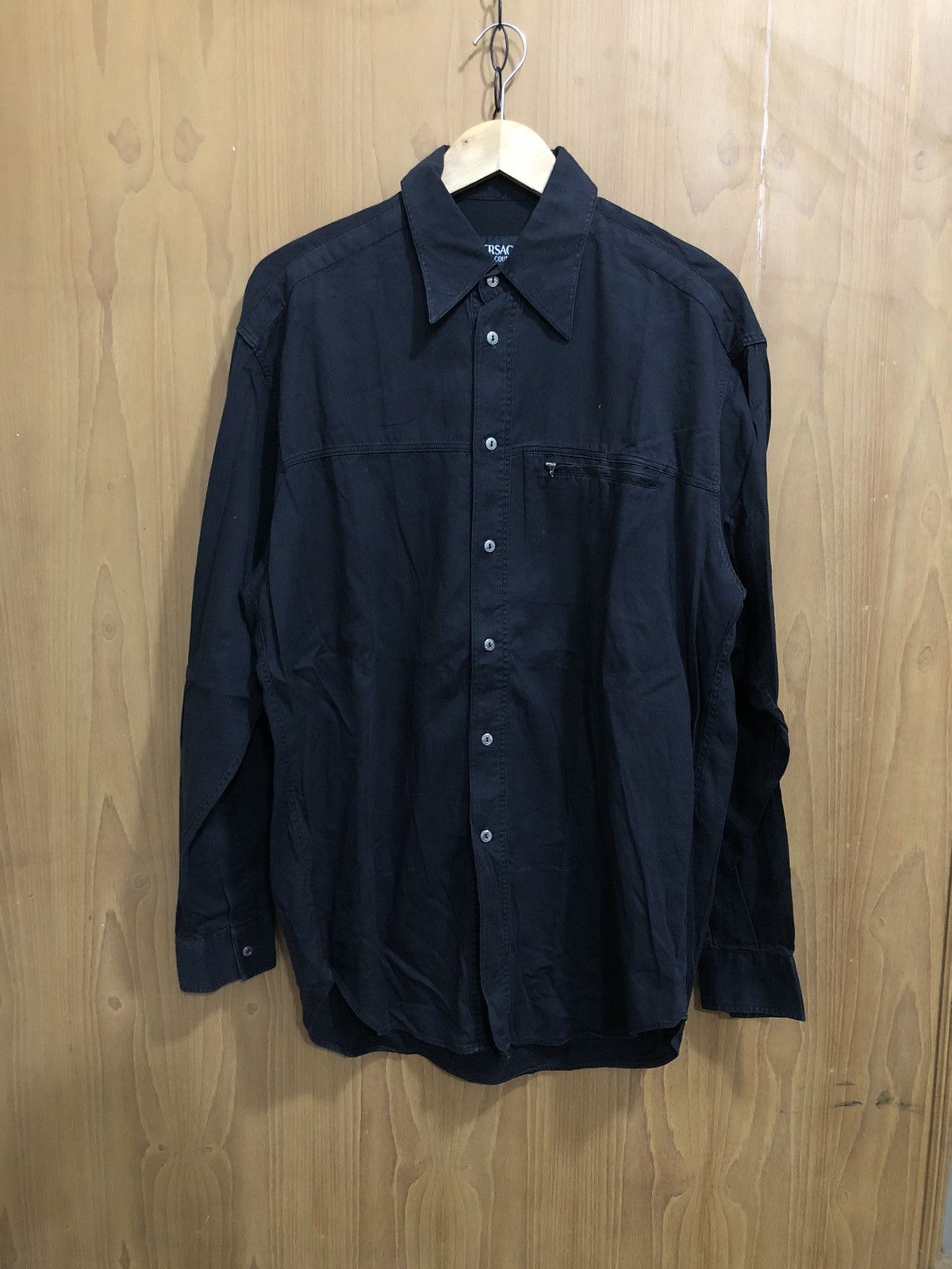 Versace Jeans Couture Versace Jeans Couture Black Shirts Size US XL / EU 56 / 4 - 1 Thumbnail