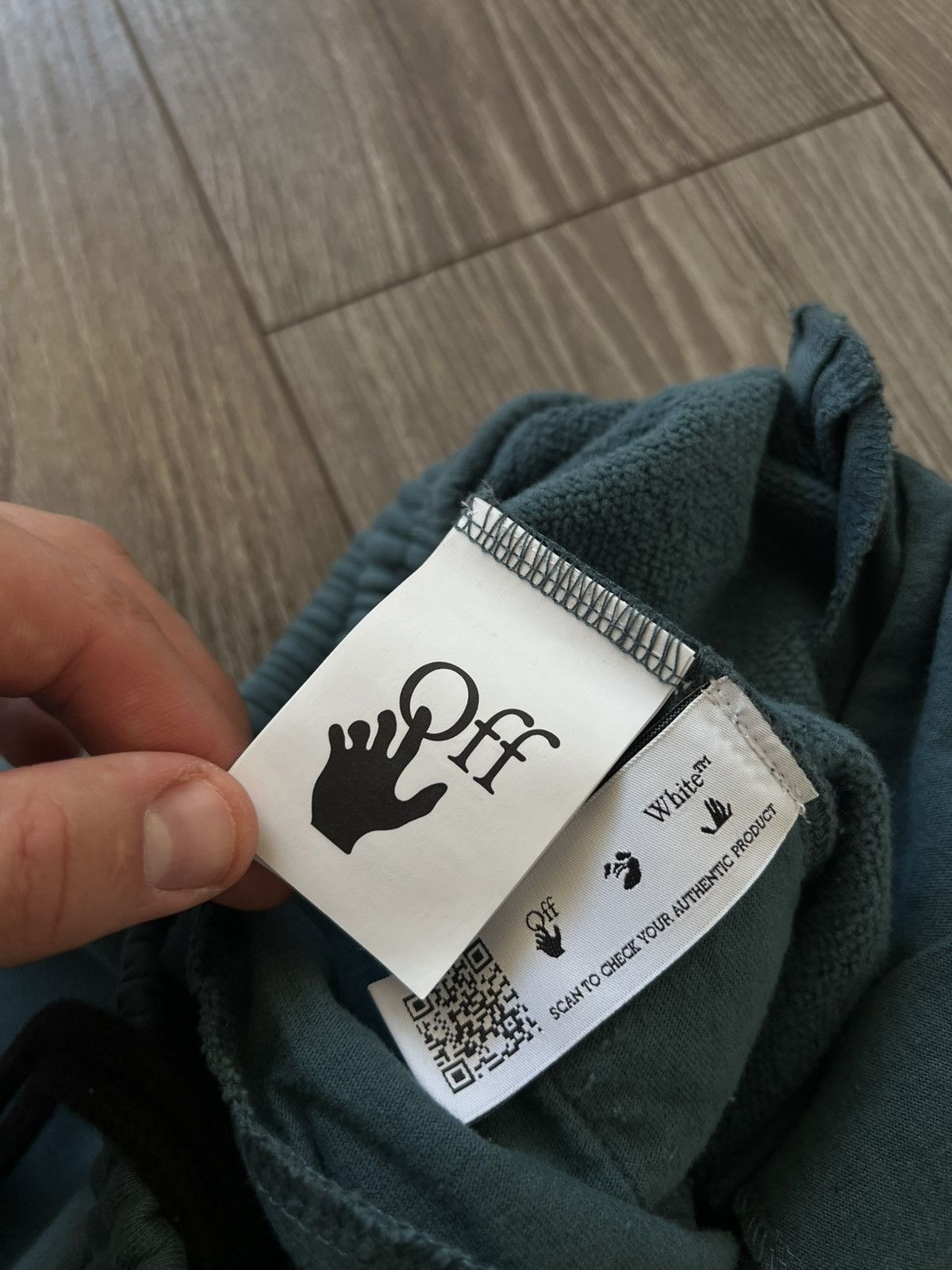 Off-White Off-White Rare Graphic Spray Logo Arrow Track Pants Size US 31 - 13 Thumbnail