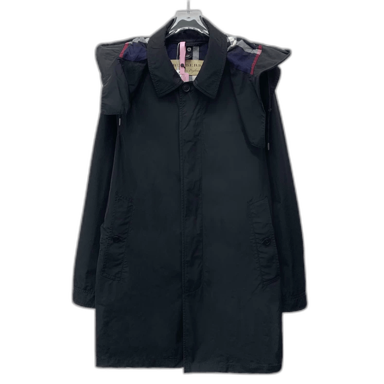 Burberry Burberry Black Hooded Long Sleeve Coat Size US M / EU 48-50 / 2 - 1 Thumbnail