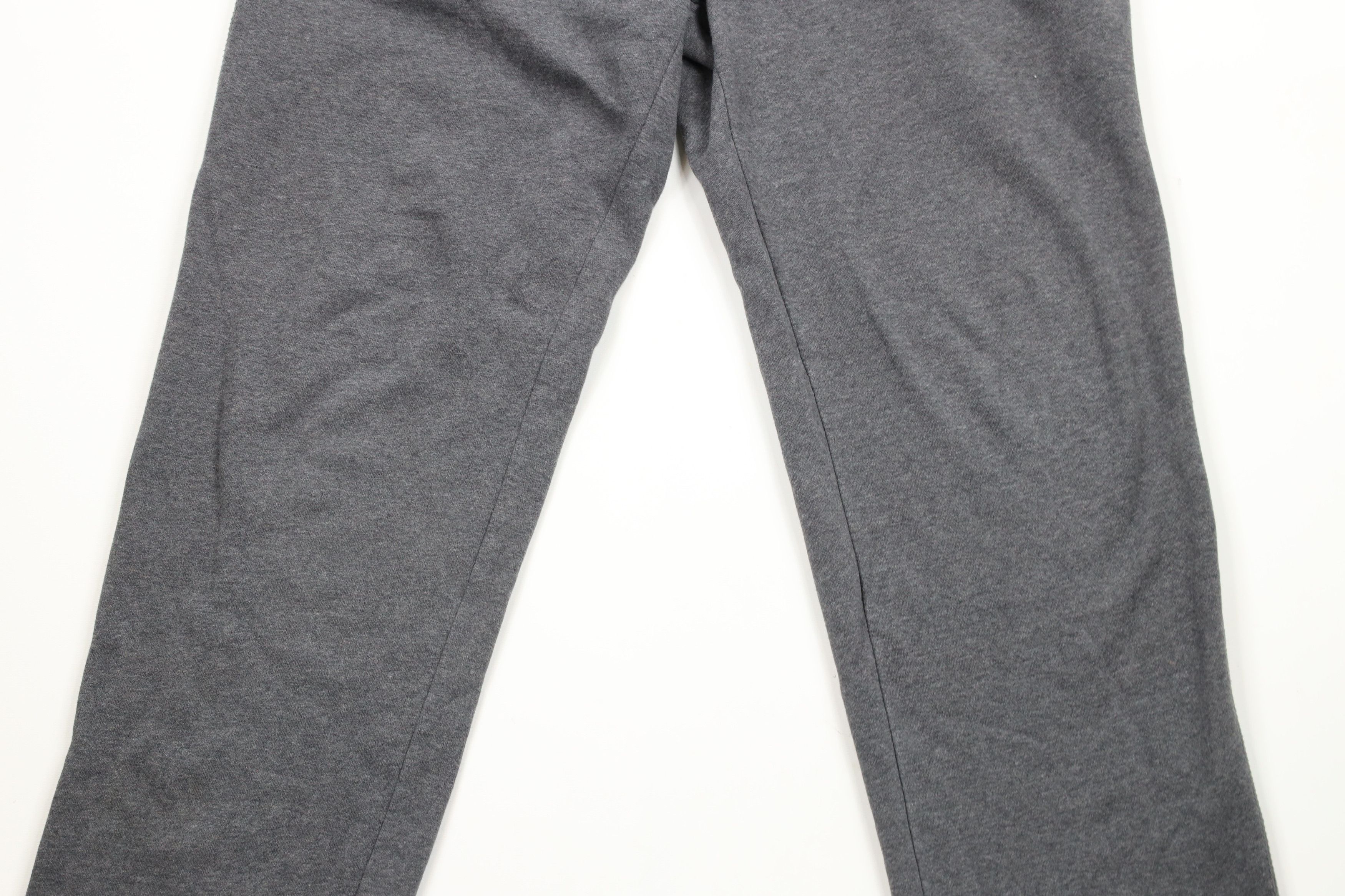 Nike × Vintage Vintage Nike Mini Swoosh Wide Leg Sweatpants Heather Gray Size US 34 / EU 50 - 3 Thumbnail