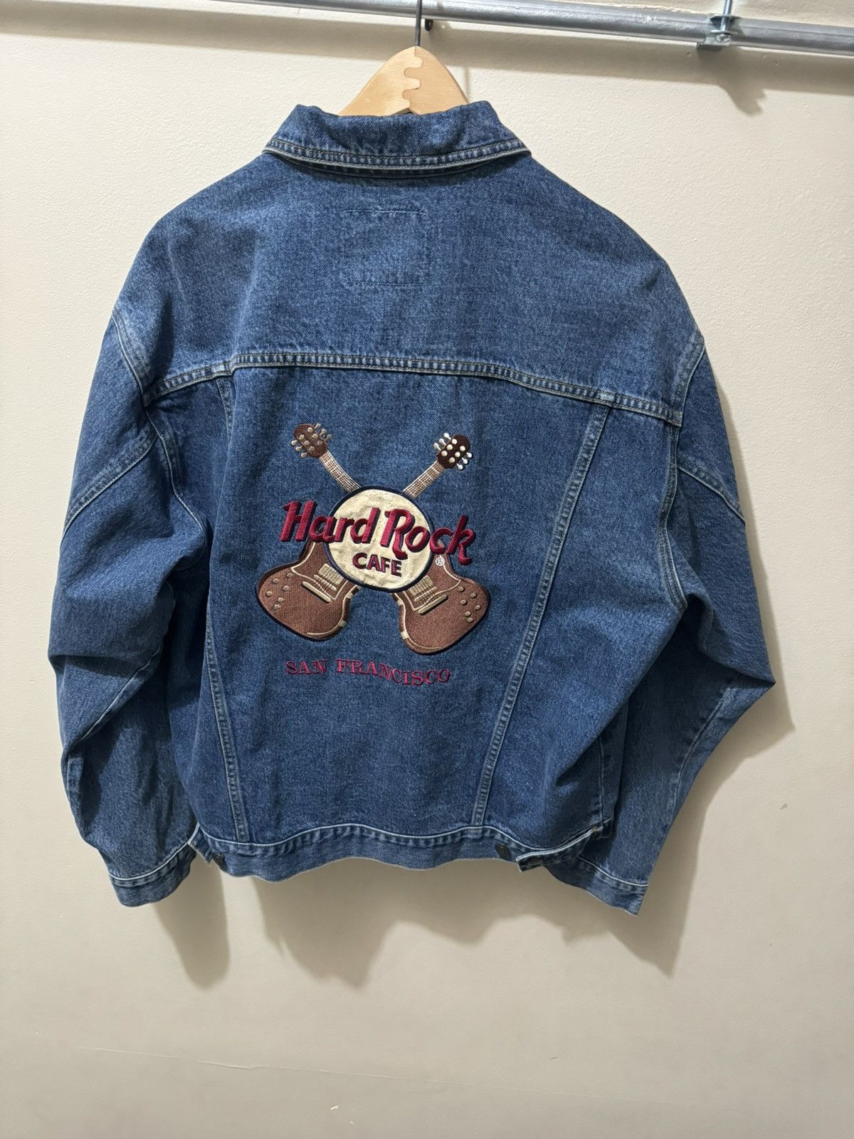 Hard Rock Cafe × Vintage Hard rock cafe denim jacket Size US L / EU 52-54 / 3 - 2 Thumbnail