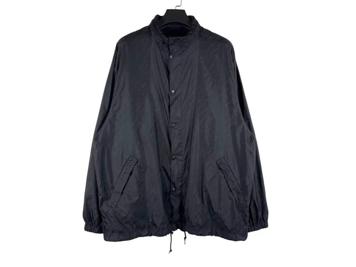 Balenciaga Balenciaga Monogram Prints Logo Hooded Jacket Size US S / EU 44-46 / 1 - 1 Thumbnail