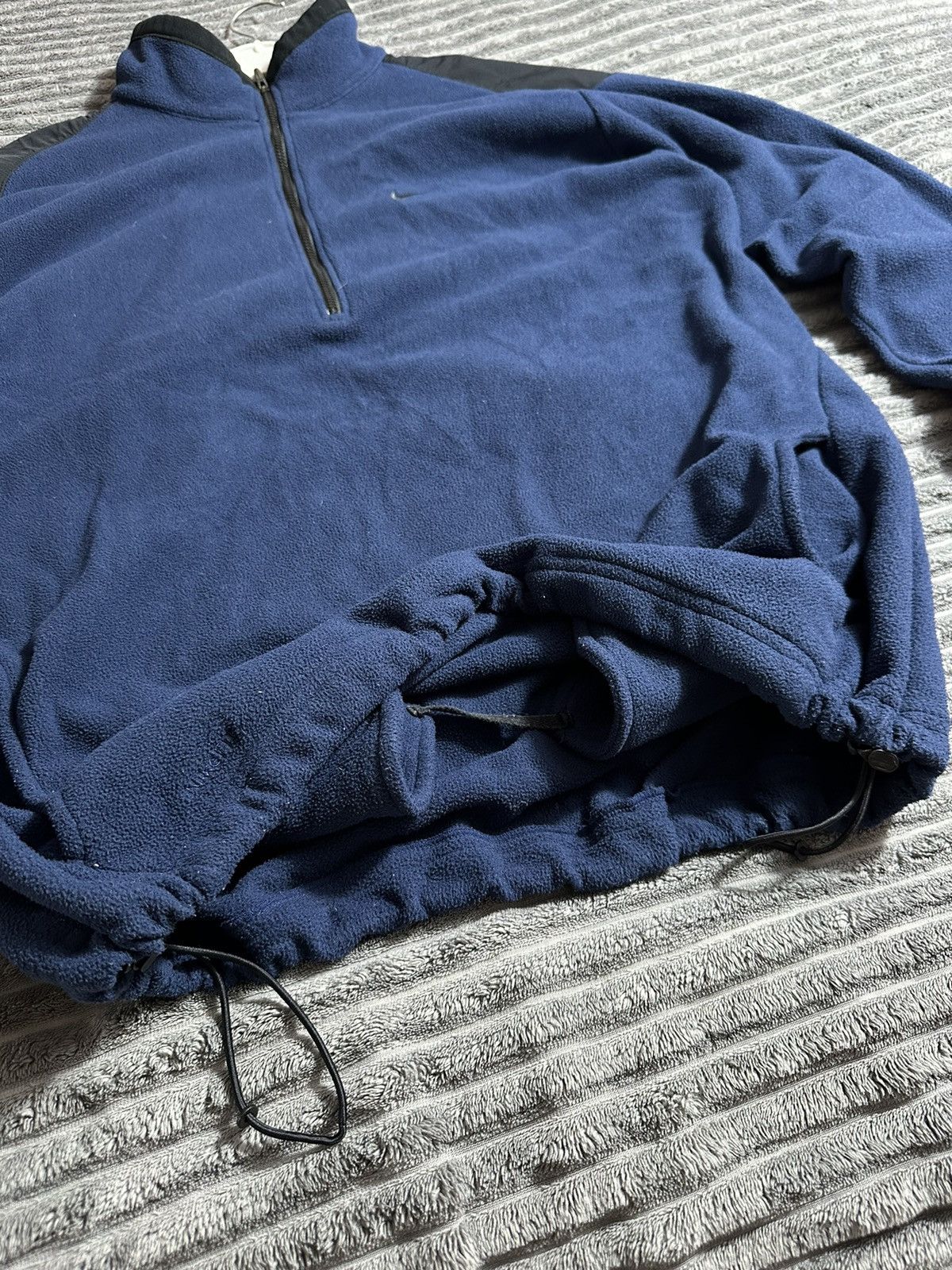 Nike × Vintage Nike Golf Portugal 🇵🇹 Vintage Fleece Navy 1/4 Zip Sweatshirt Size US L / EU 52-54 / 3 - 5 Thumbnail