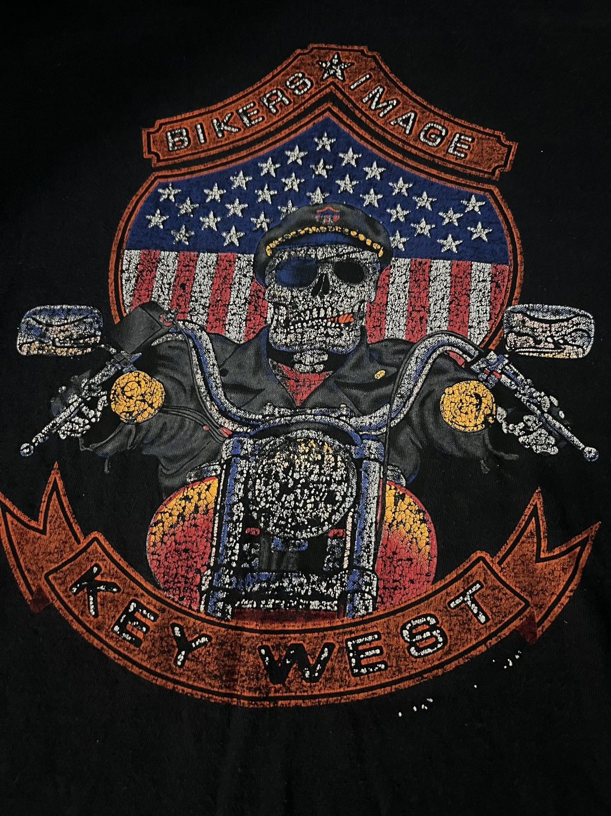 Vintage Vintage Bikers Image Key West Faded T-Shirt Size XL Size US XL / EU 56 / 4 - 3 Thumbnail