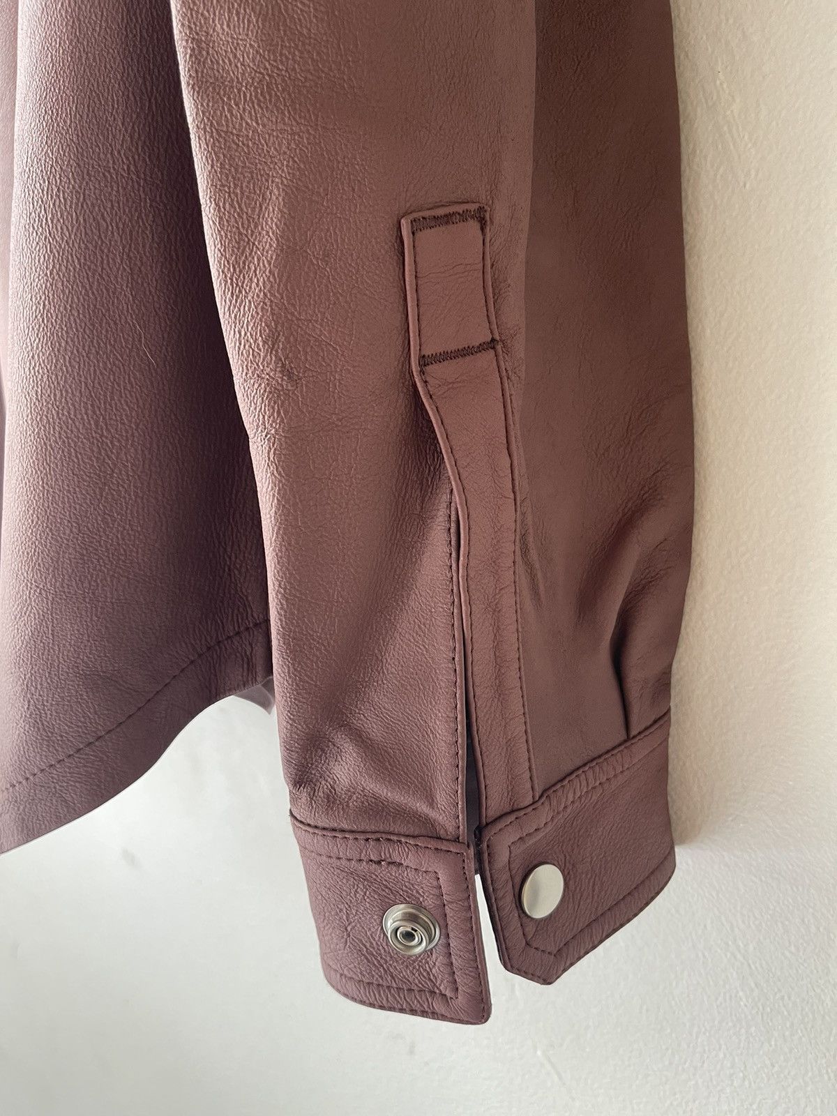 Rick Owens SS21 Phlegethon Leather Outershirt Size US M / EU 48-50 / 2 - 8 Thumbnail