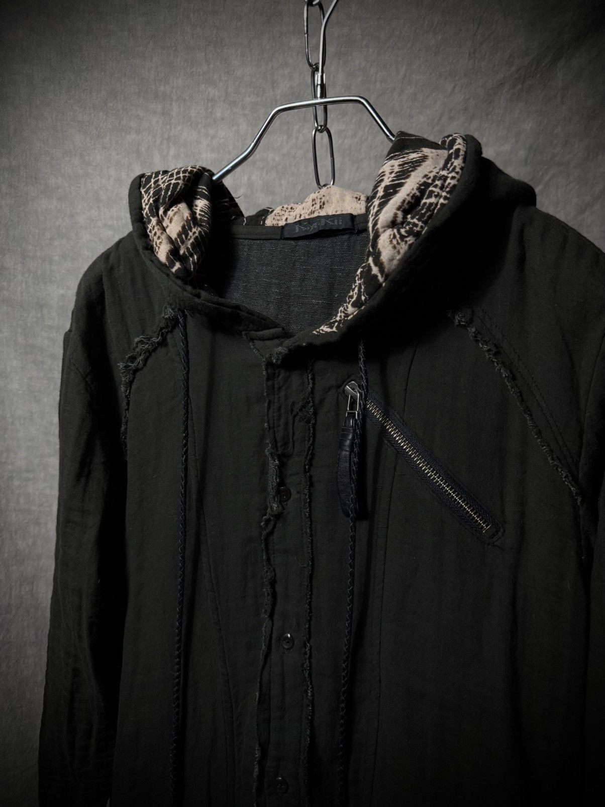 KMRii KMRii Braided Strap Distressed Hoodie Size US M / EU 48-50 / 2 - 5 Thumbnail