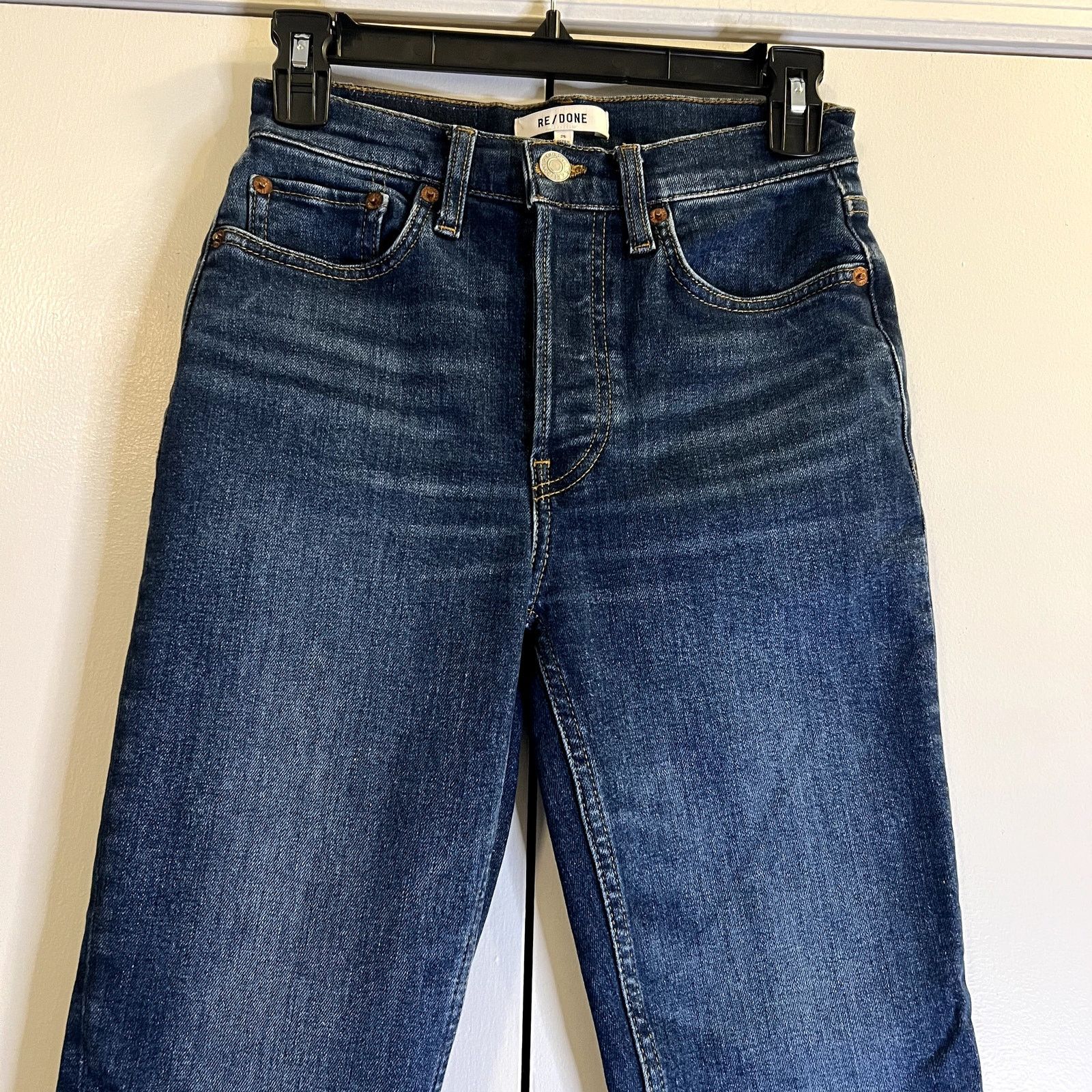 RE/DONE Re/done 70s cropped high rise jeans blue size 25 New Size 25" / US 0 / IT 36 - 2 Thumbnail