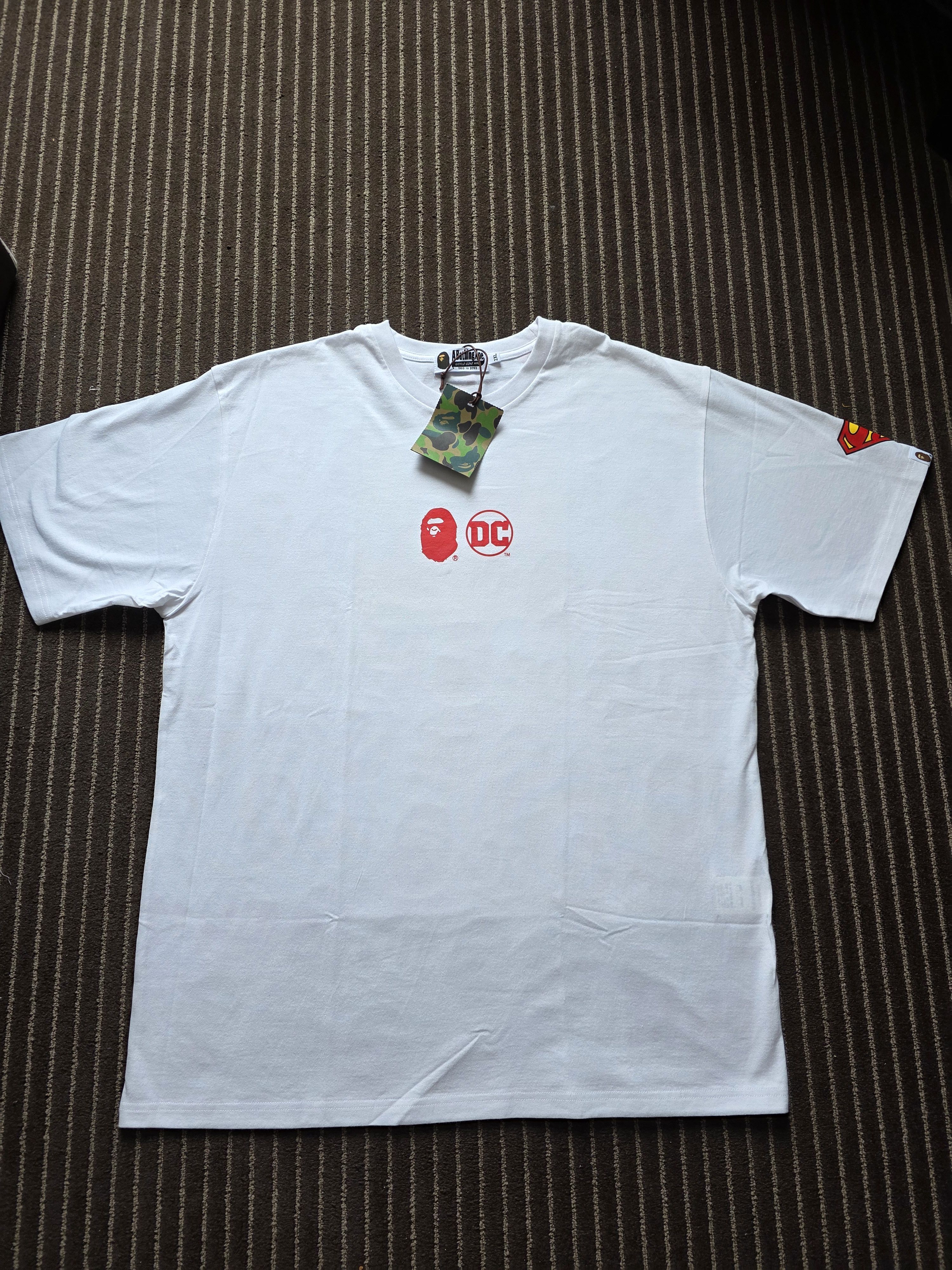 Bape × DC Comics Bape X DC Superman Tee Size US XXL / EU 58 / 5 - 1 Thumbnail