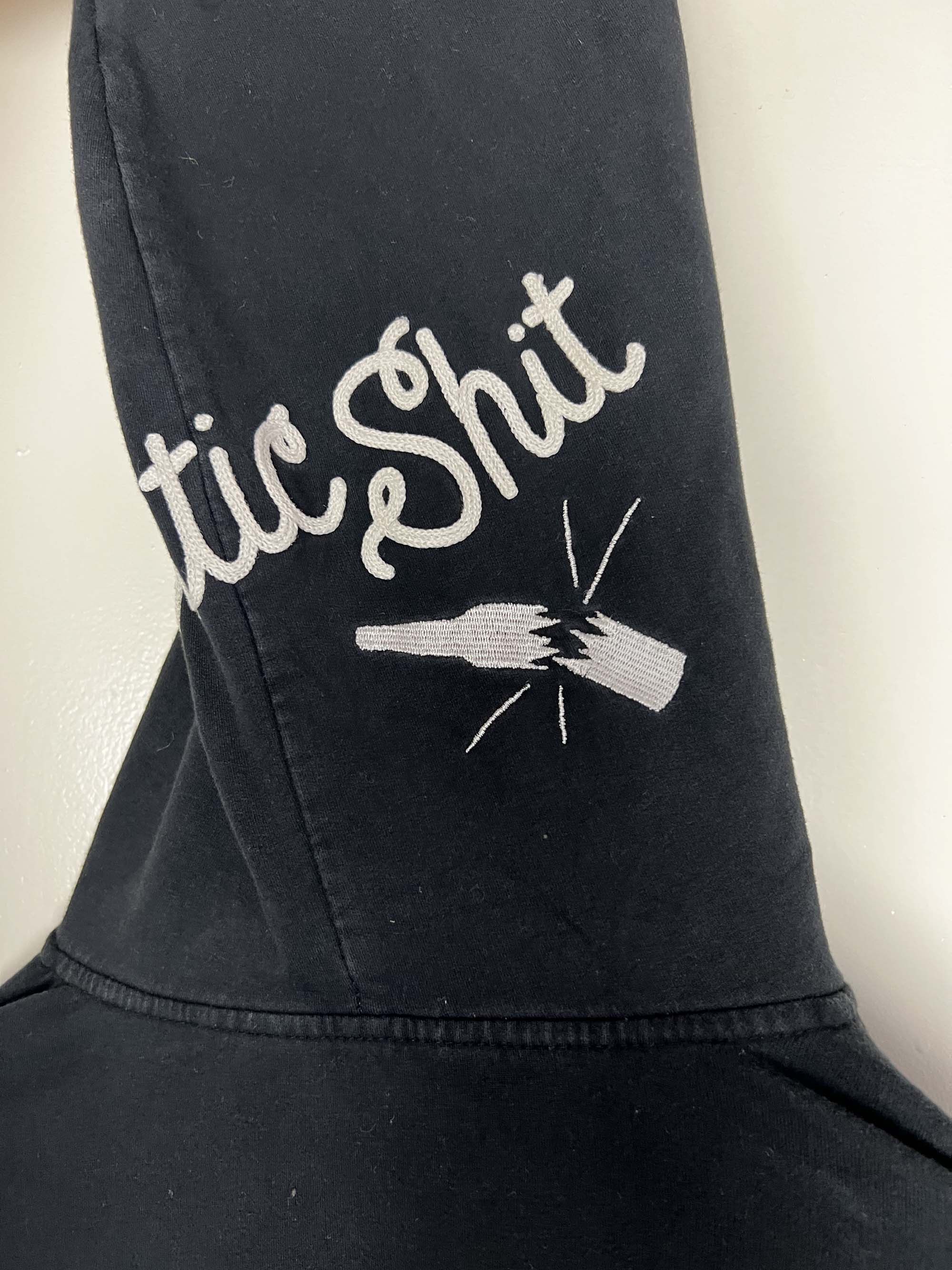 Hells Bells Vintage 2006 Black Hellz Bellz Rockabilly Zip Up Long Hoodie Size L / US 10 / IT 46 - 15 Thumbnail