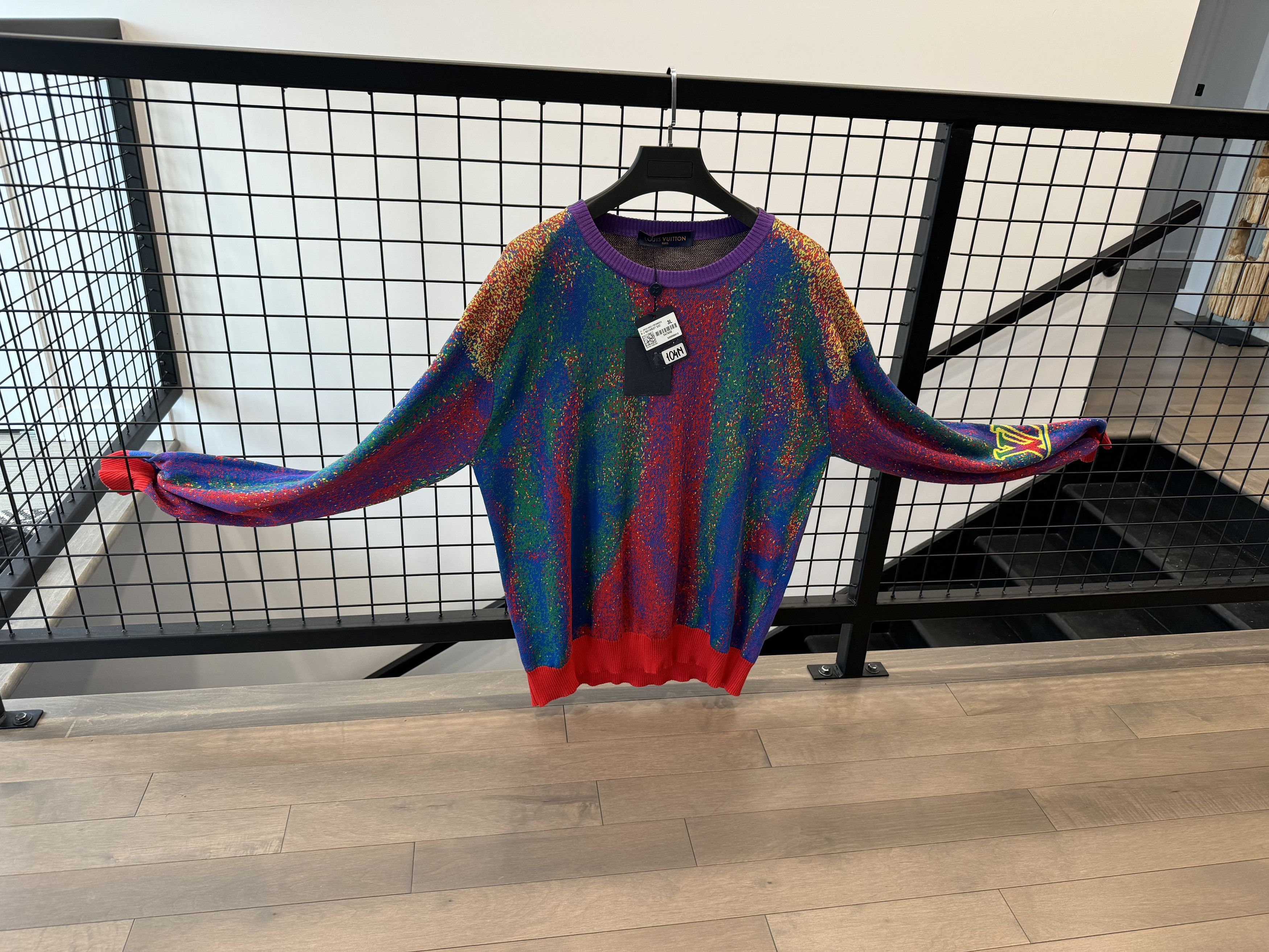 Louis Vuitton Louis Vuitton Multicolor Pullover Rainbow Sweater Size US XXL / EU 58 / 5 - 1 Thumbnail