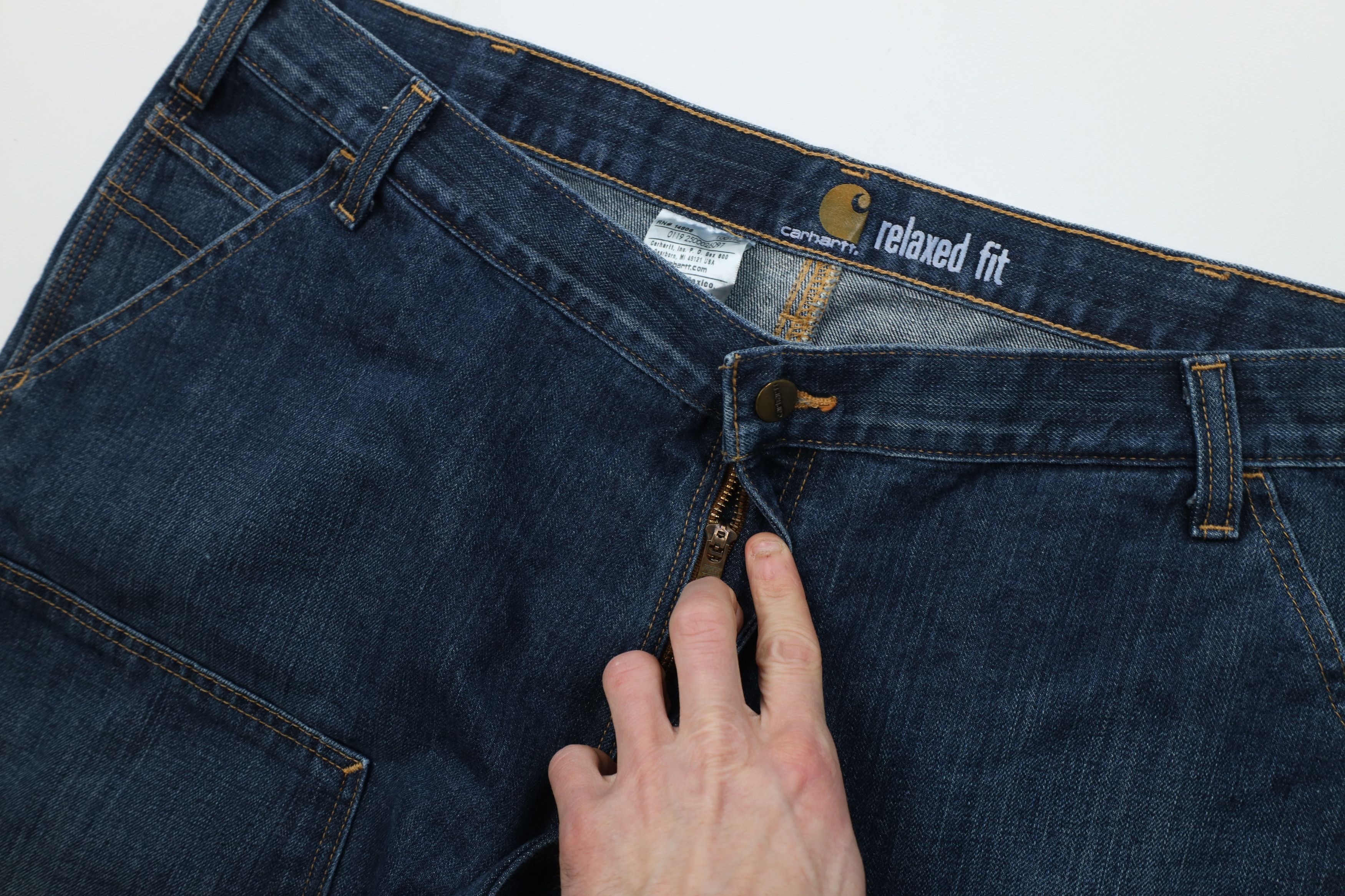 Carhartt Vintage Y2K Carhartt Relaxed Double Knee Wide Leg Jeans Size US 42 / EU 58 - 9 Thumbnail