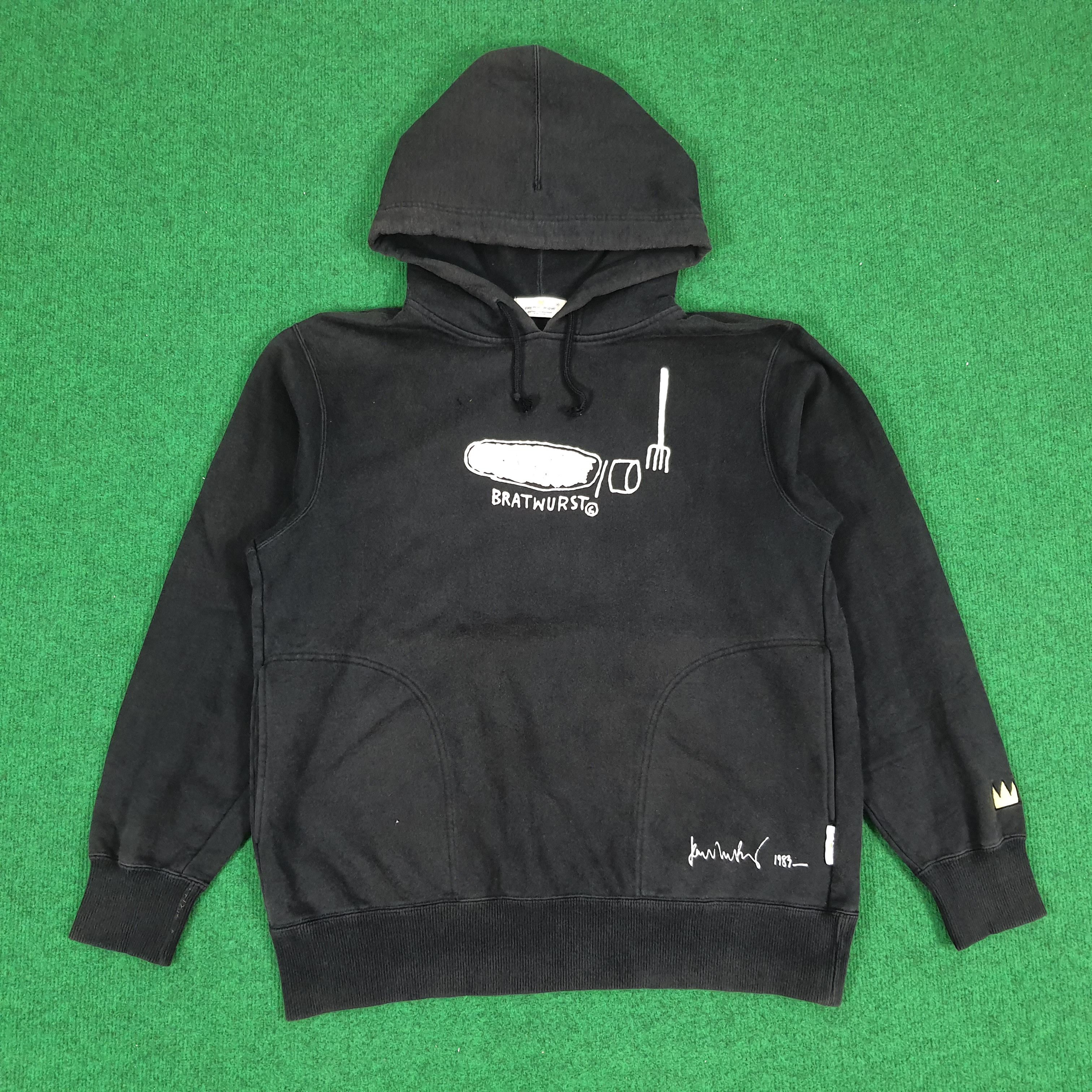 Japanese Brand × Jean-Michel Basquiat Vintage Jean Michel Basquiat Bratwurst Streetwear Hoodies Size US M / EU 48-50 / 2 - 1 Thumbnail