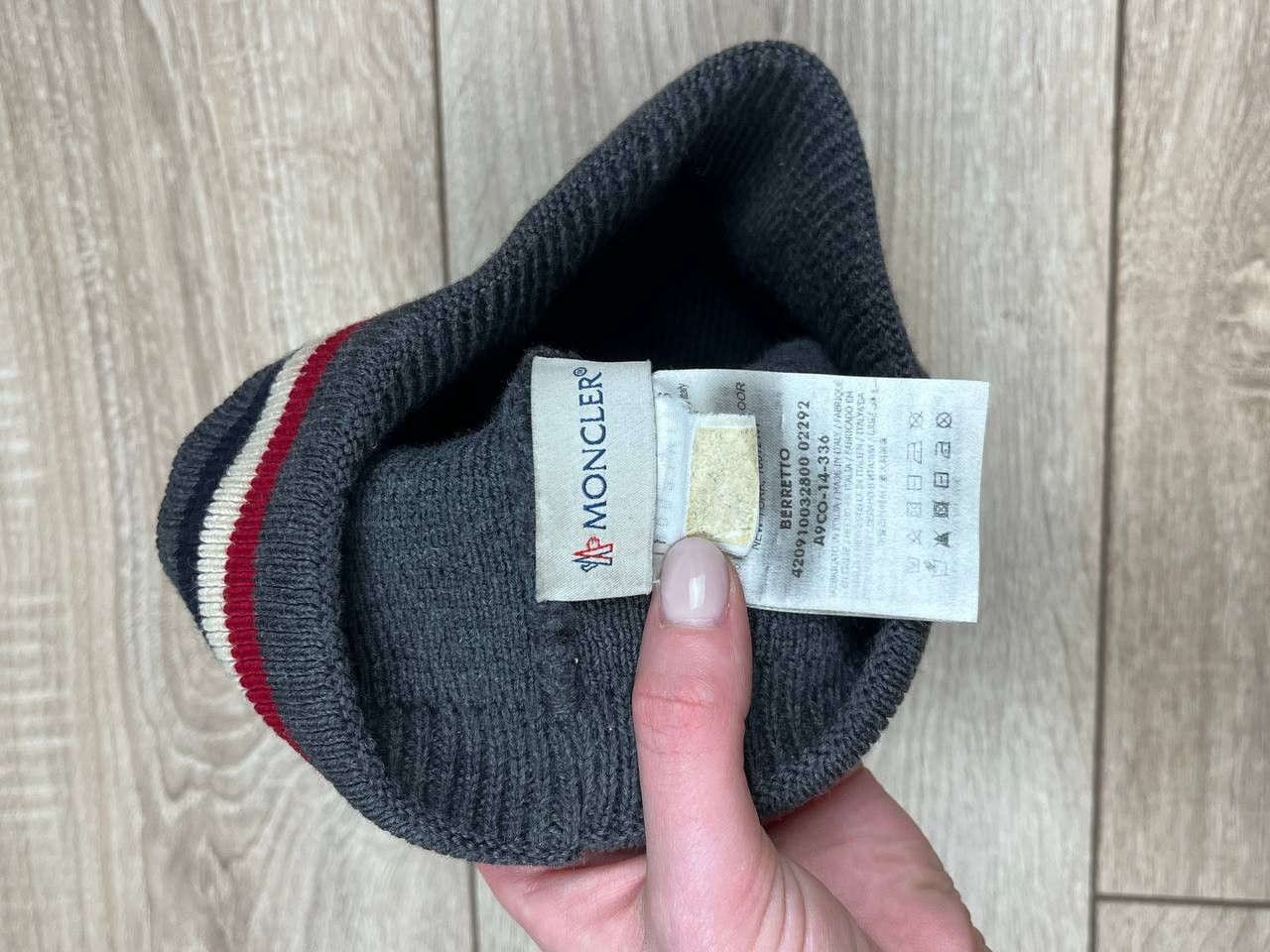 Moncler Moncler grey wool beanie made in Italy Size ONE SIZE - 9 Thumbnail