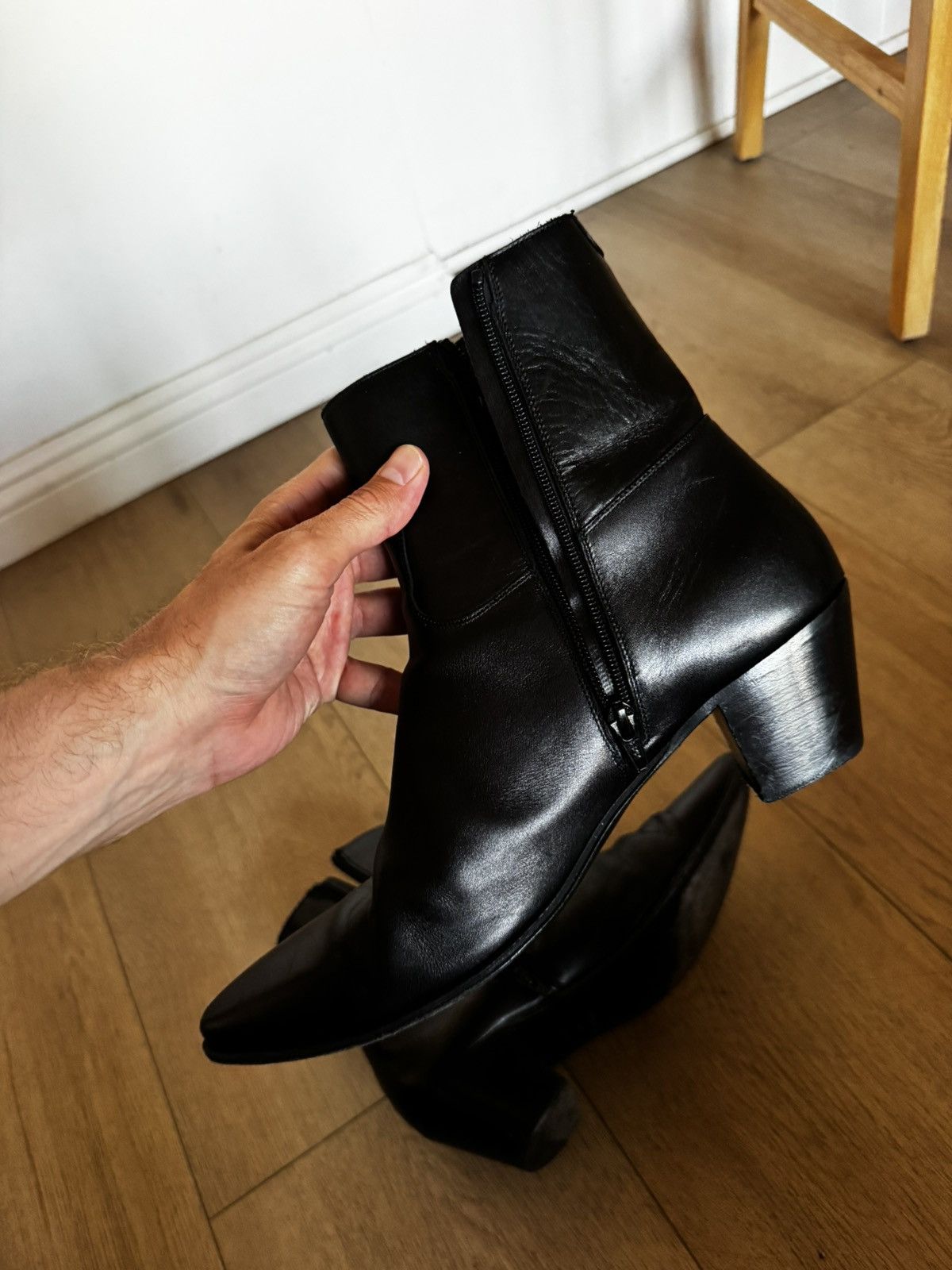 Celine Leather Jacno Boots Size US 10 / EU 43 - 4 Thumbnail