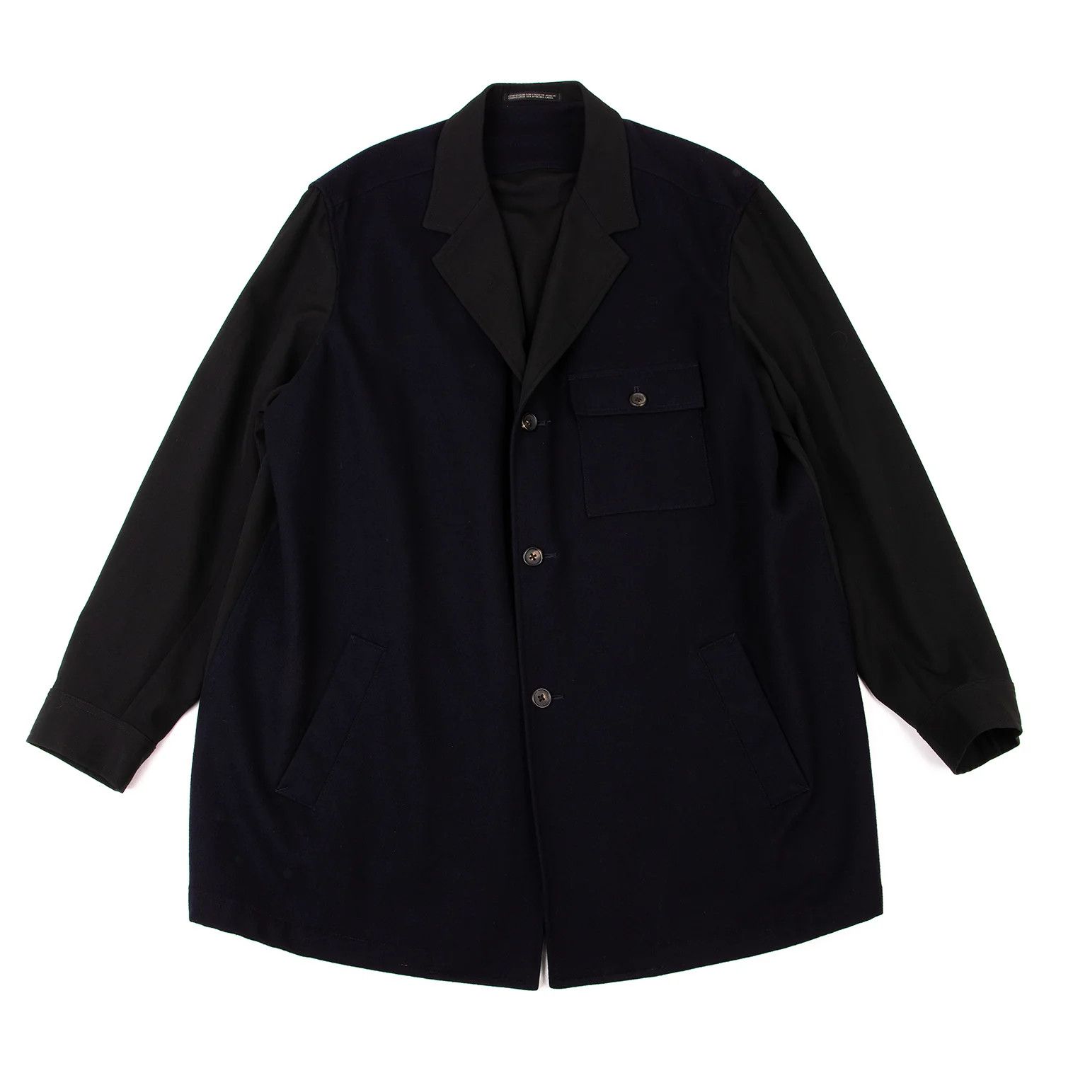 Yohji Yamamoto Yohji Yamamoto Wool Blended Design Jacket Size US M / EU 48-50 / 2 - 1 Thumbnail