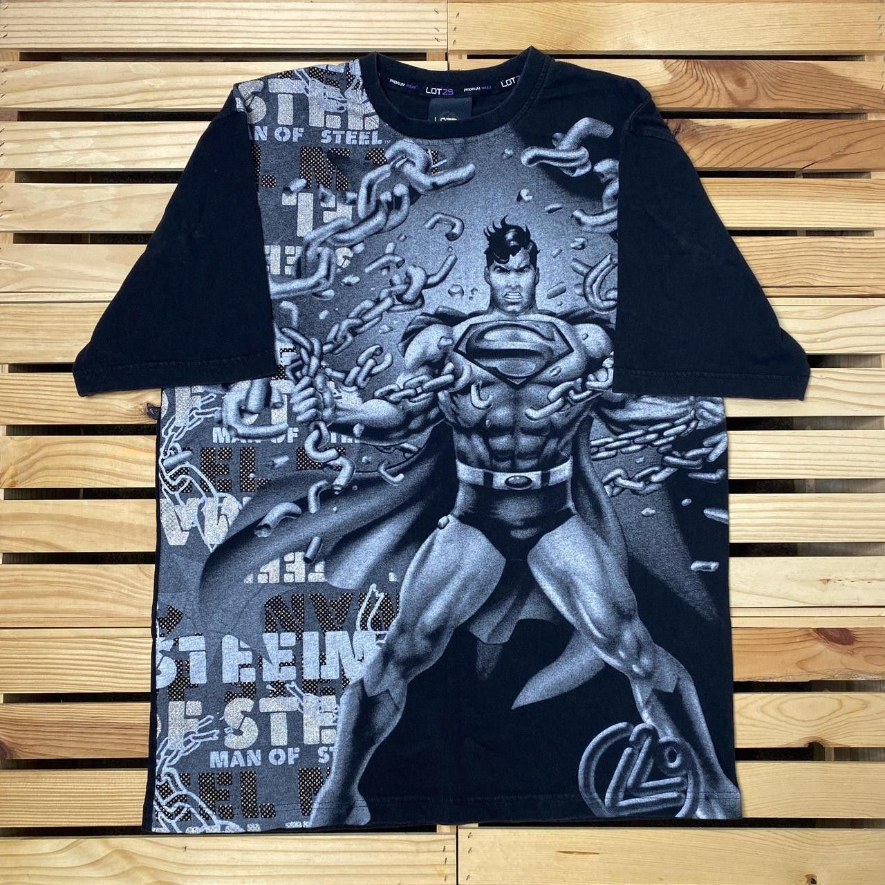 Other Vintage Superman, Man of Steel Black Tee Size Large Size US L / EU 52-54 / 3 - 1 Thumbnail