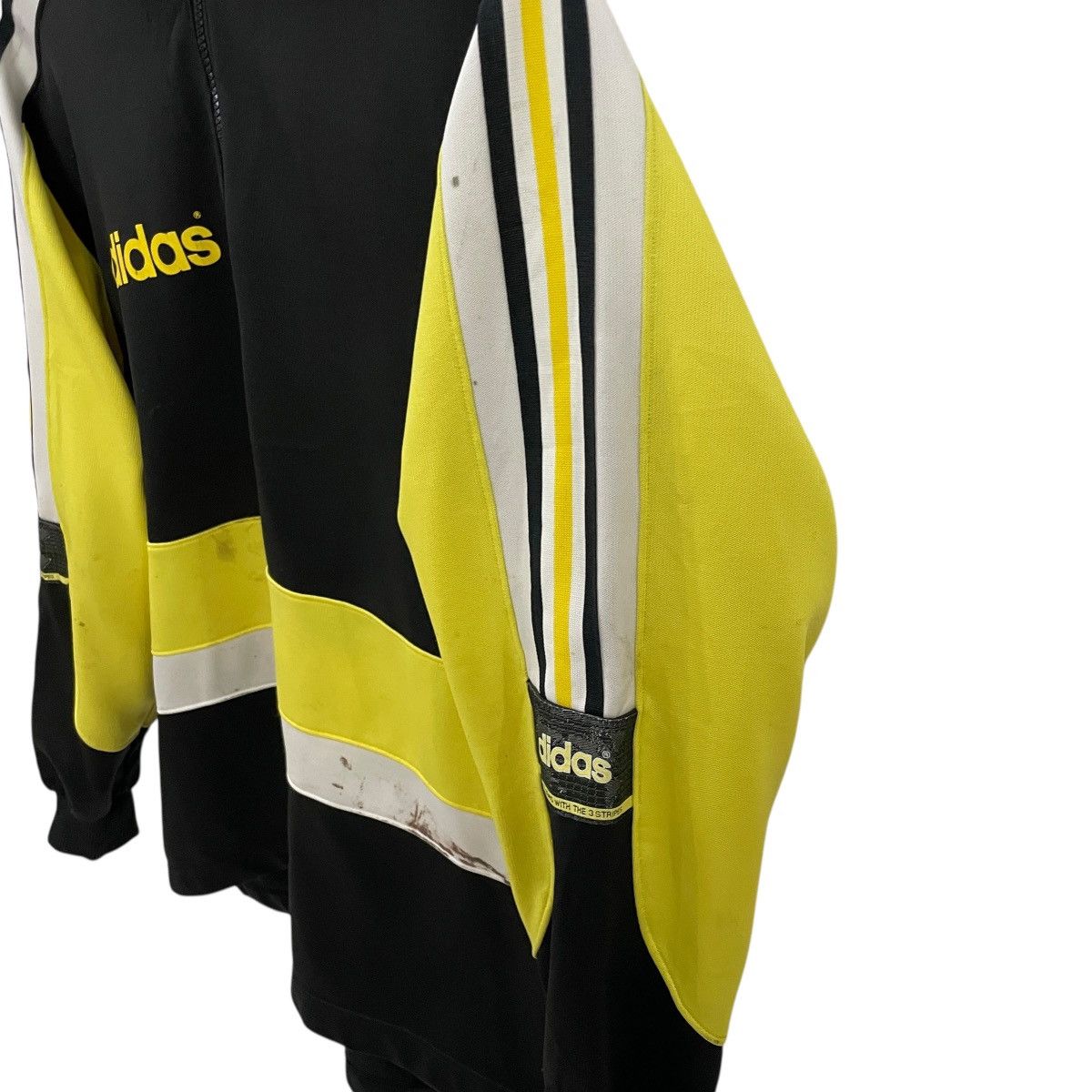 Adidas Vintage 90s Adidas Big Logo Distressed Jacket Size US L / EU 52-54 / 3 - 15 Thumbnail