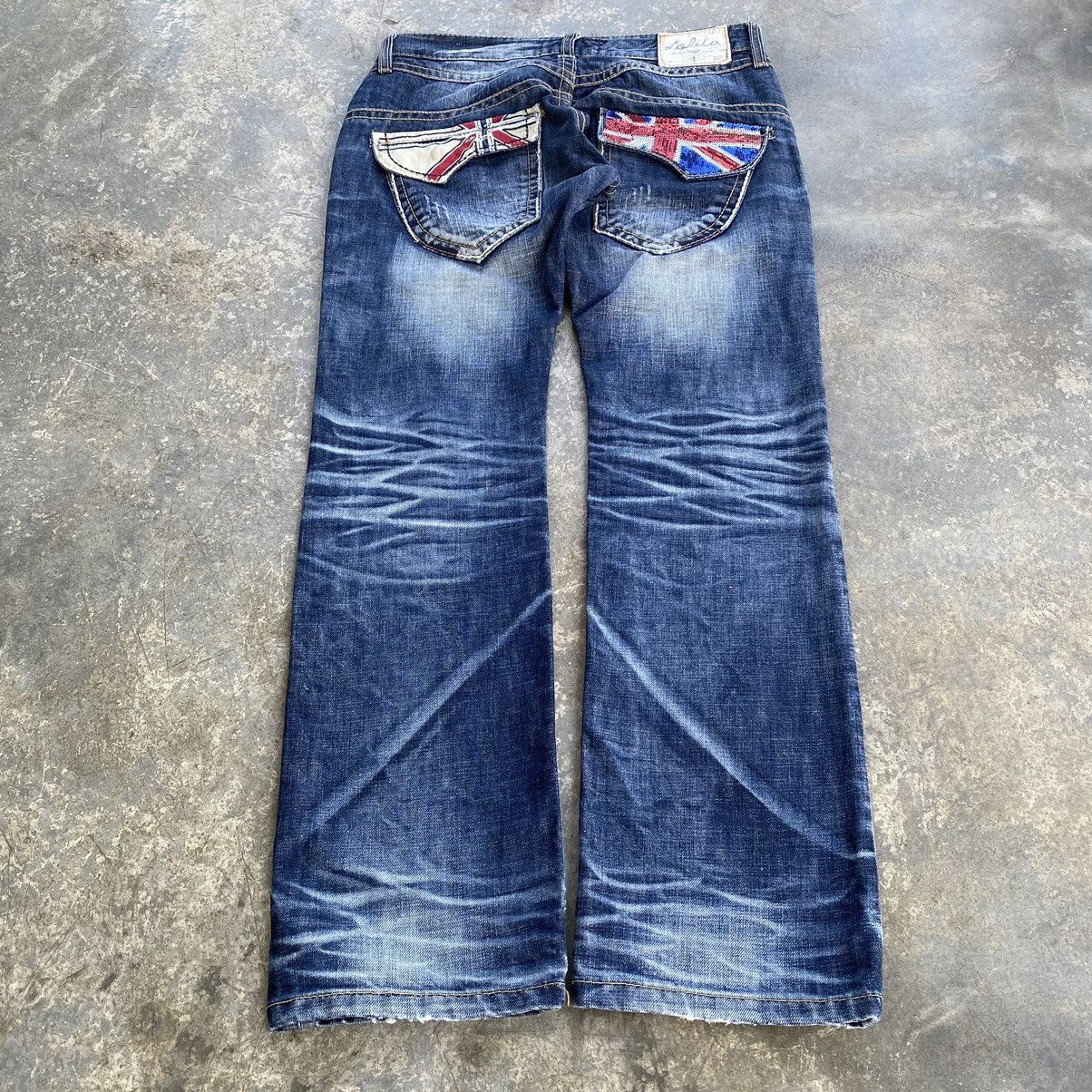 Tornado Mart Lolita Jeans with Union Jack Detail Size US 31 - 1 Thumbnail