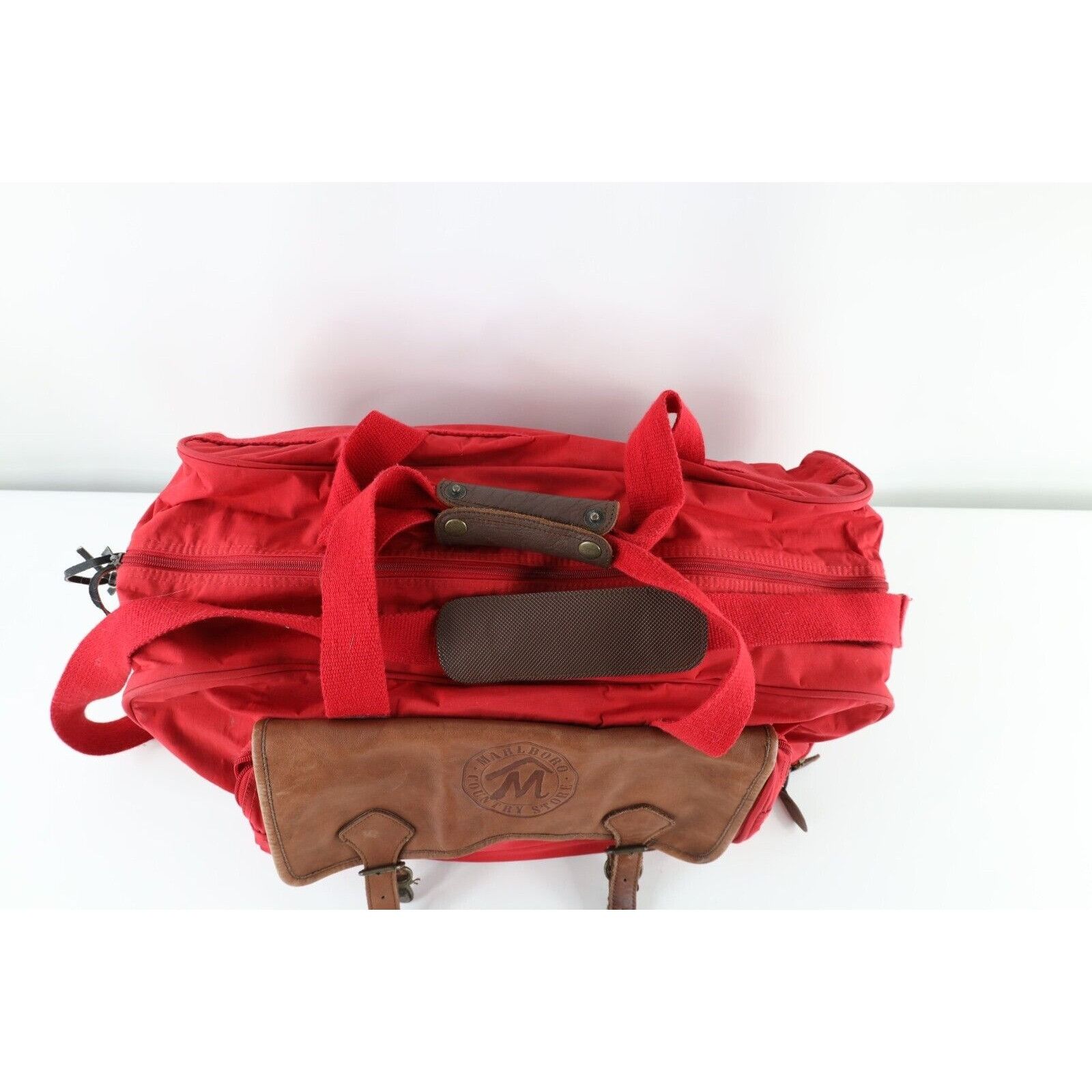 Marlboro × Vintage Vintage 90s Distressed Spell Out Marlboro Duffel Bag Size ONE SIZE - 2 Thumbnail