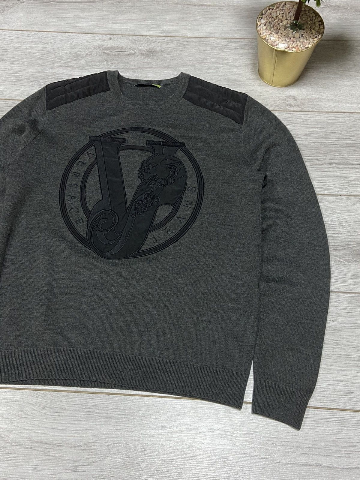 Versace Jeans Couture Versace big logo tiger nylon sweater sweatshirt Size US M / EU 48-50 / 2 - 3 Thumbnail