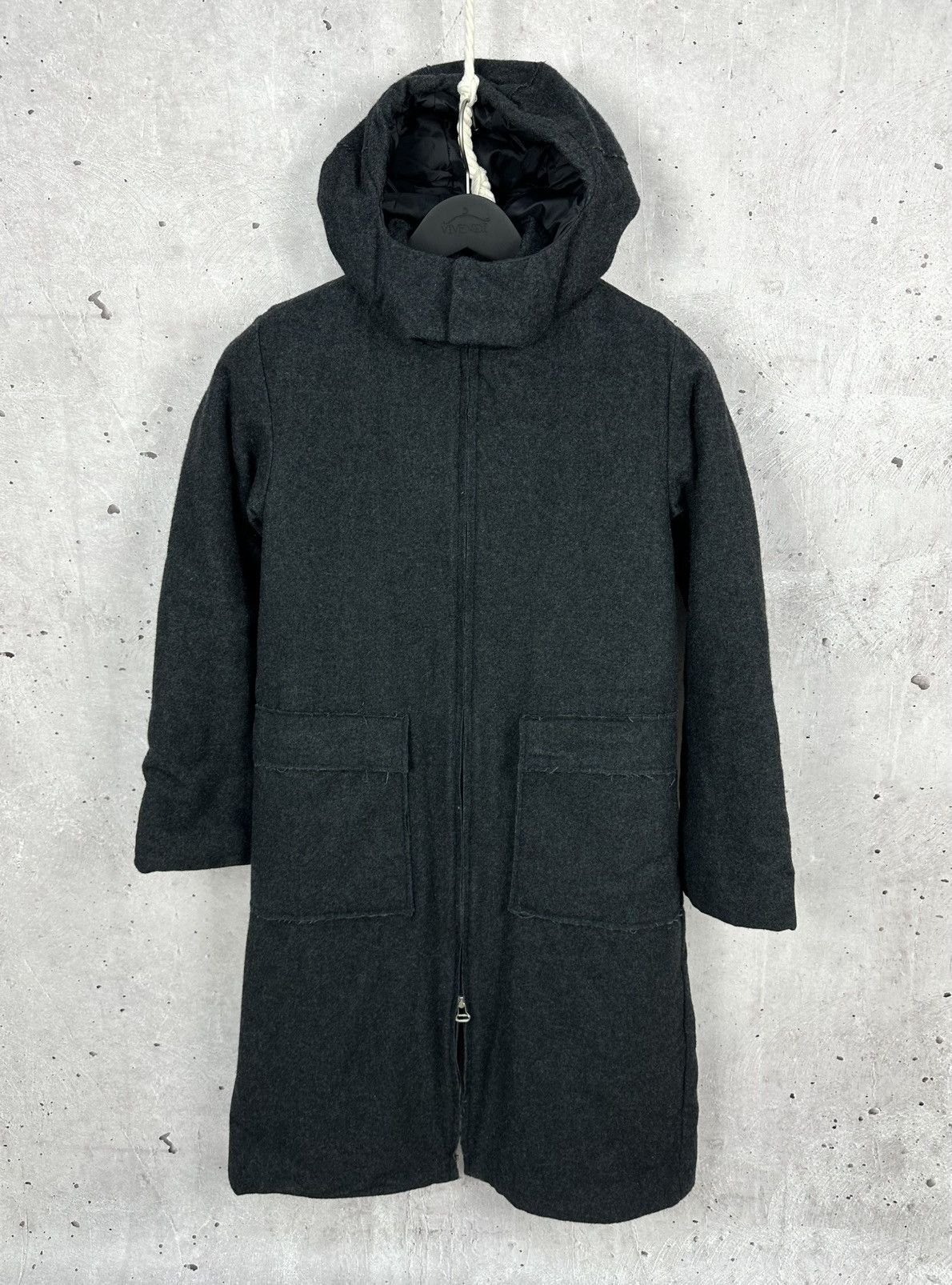 Diesel × If Six Was Nine × Vintage Y2K Diesel Vintage Disstressed Wool Zip Hooded Jacket Size L / US 10 / IT 46 - 1 Thumbnail