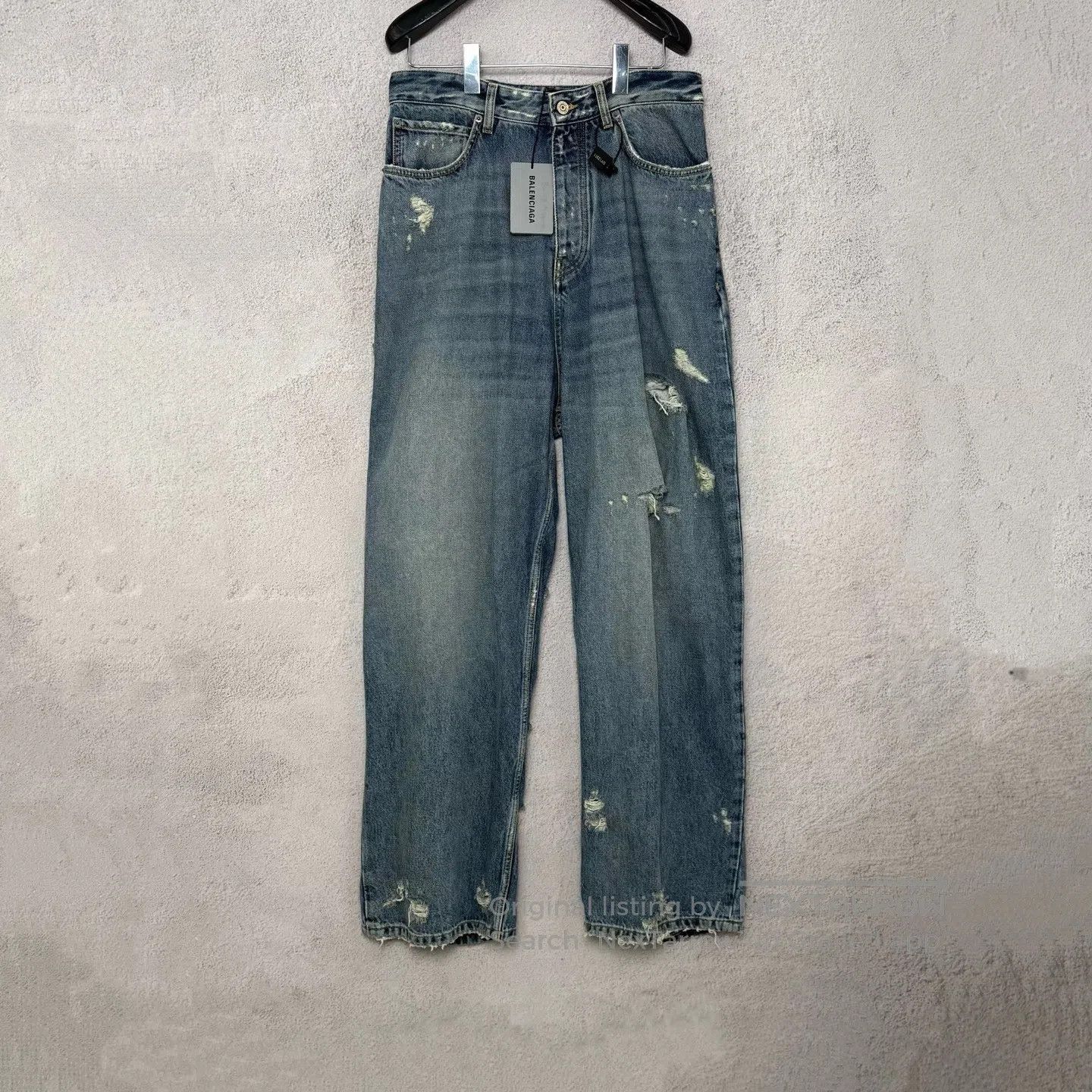 Balenciaga Balenciaga Cut-Up Baggy Jeans Blue Size XS | Grailed