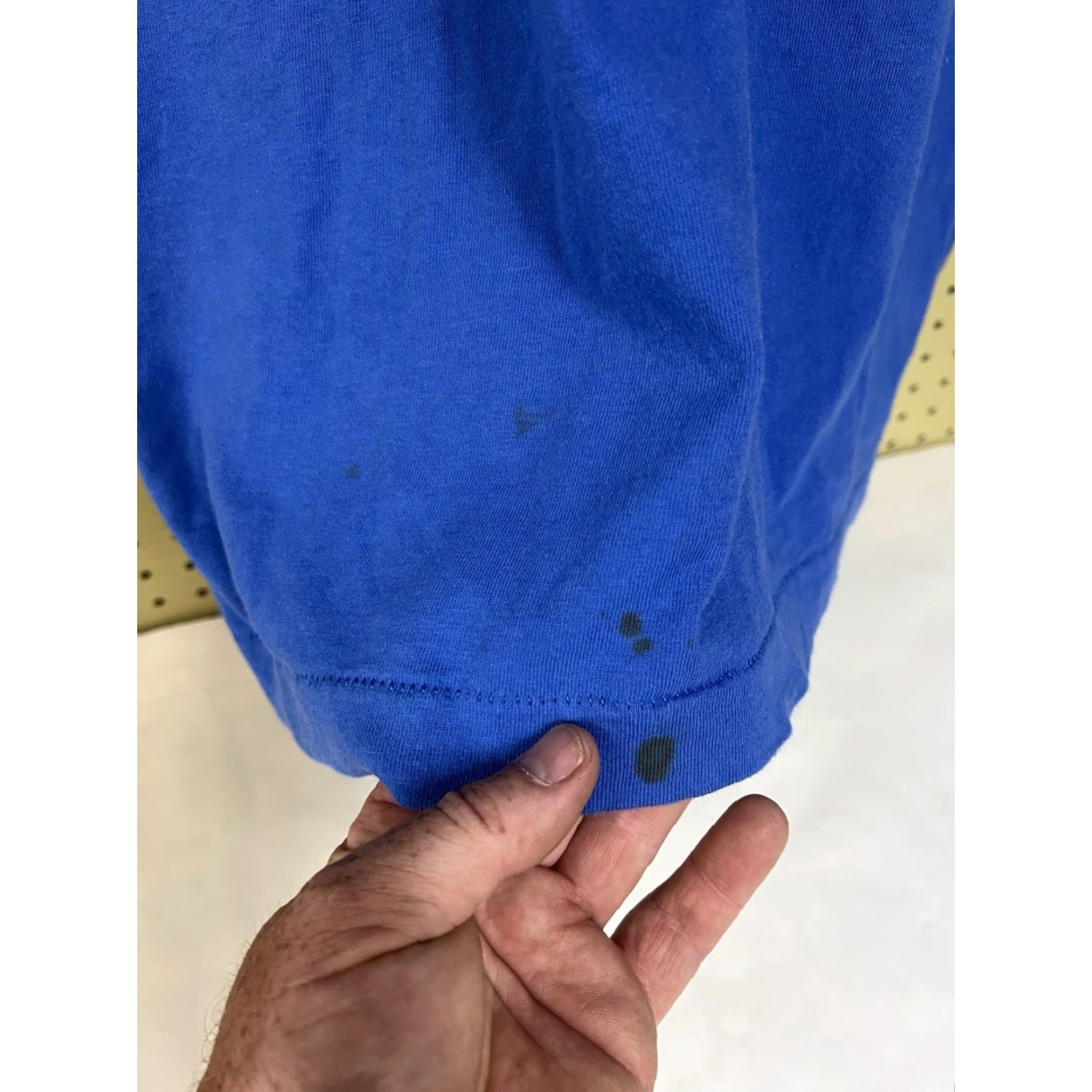 Fruit Of The Loom VINTAGE Fruit of the Loom Stitch T-Shirt XL Men Blue Crew Neck 1992 Regular Cotton Crew Neck Mens XXL? Size US XL / EU 56 / 4 - 6 Thumbnail