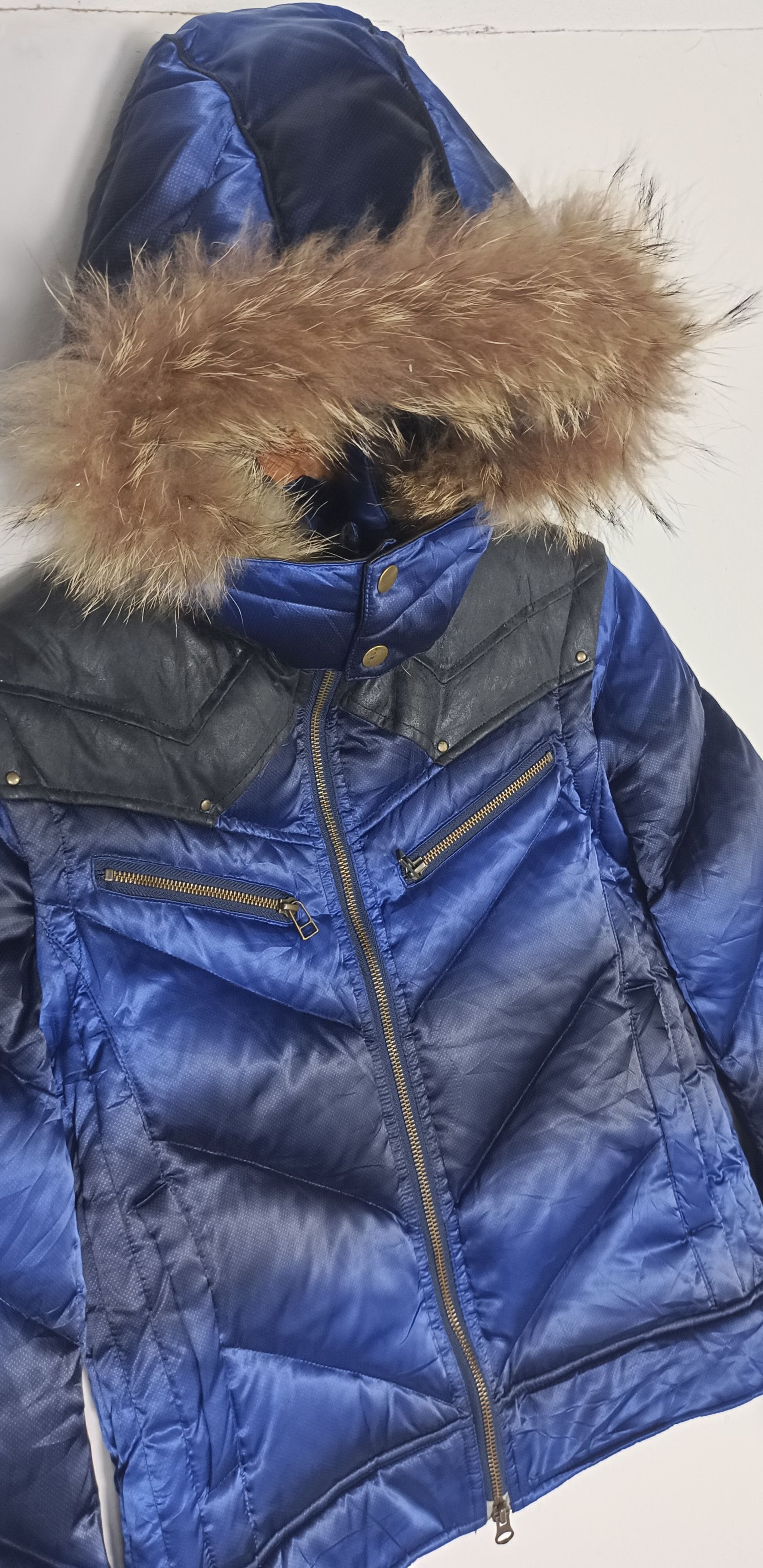Michel Klein × Vintage Rare🔥Michel Klein Homme Paris Puffer Hoodie Down Jacket Size US M / EU 48-50 / 2 - 4 Thumbnail