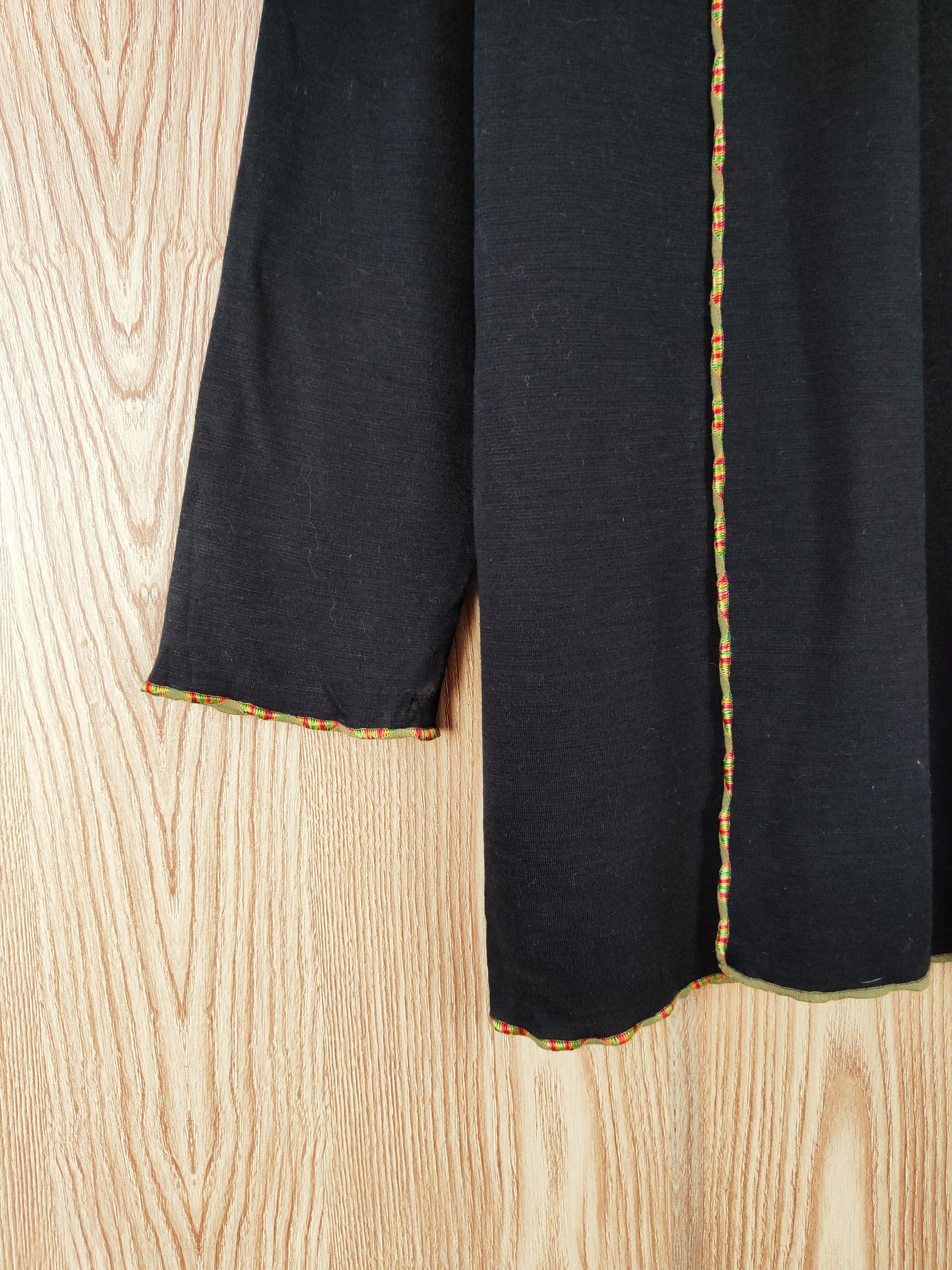 Japanese Brand × Vintage Streetwear Japanese Brand Black Cardigan Size M / US 6-8 / IT 42-44 - 4 Thumbnail