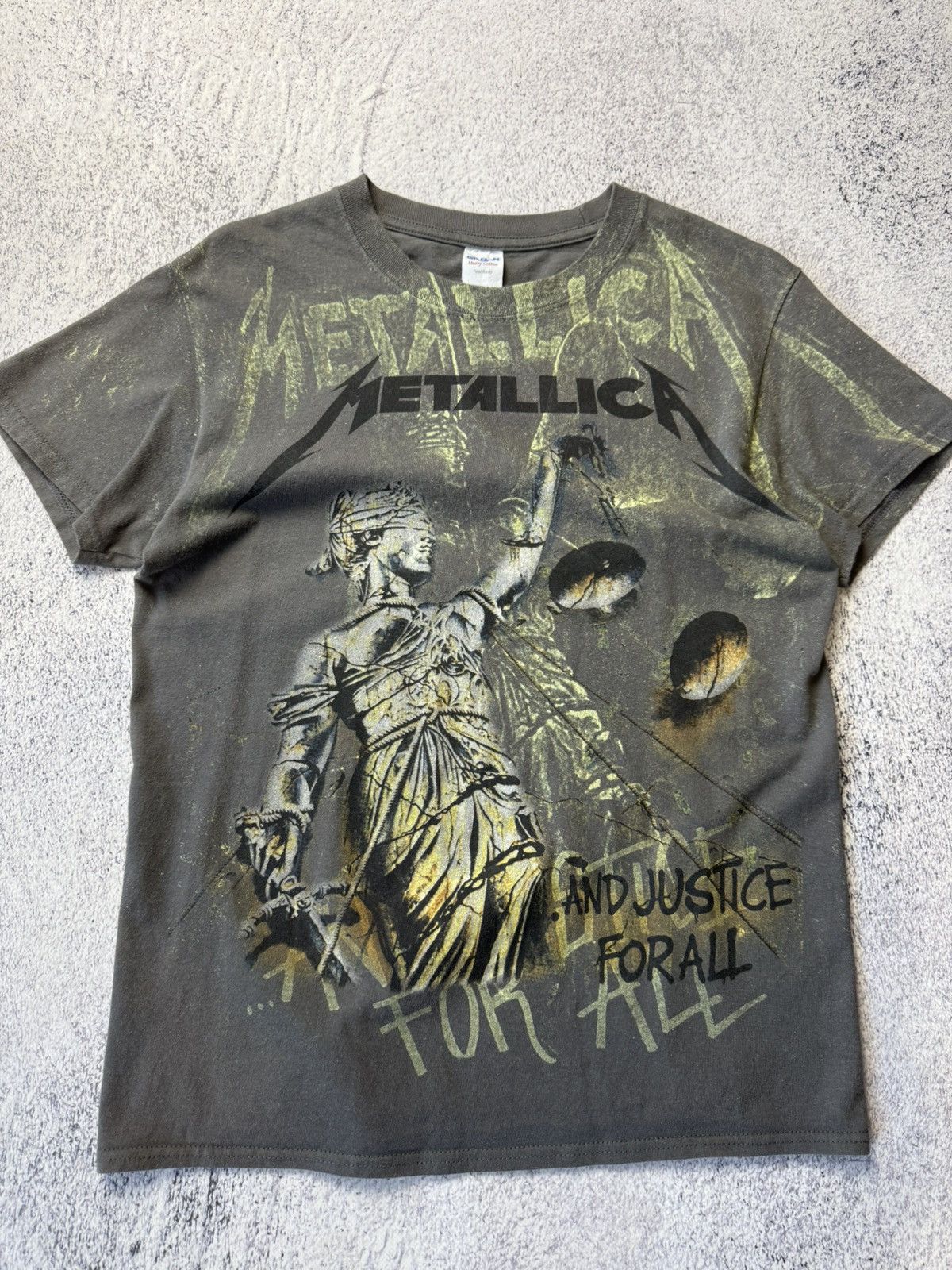 Metallica Metallica And Justice For All Vintage Rock Band Overprinted Size US S / EU 44-46 / 1 - 6 Thumbnail