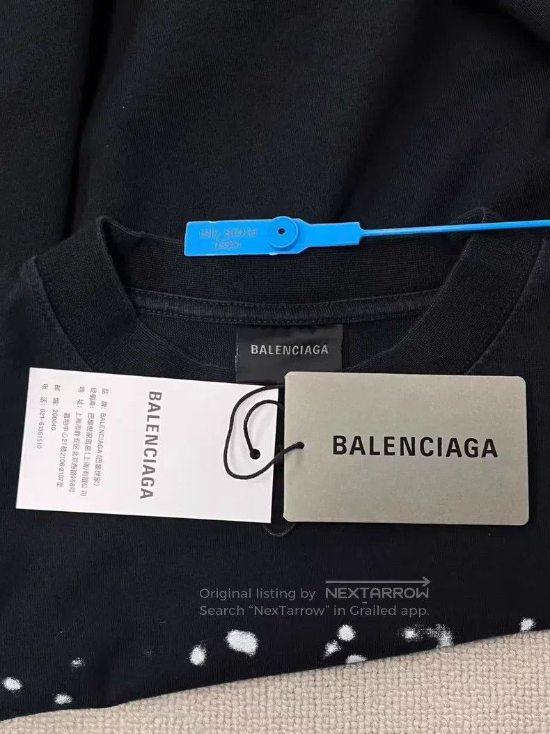 Balenciaga Balenciaga Logo Printed Plain Knit Short Sleeve Size XS / US 0-2 / IT 36-38 - 5 Thumbnail