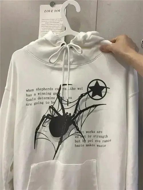 Japanese Brand × Vintage American Retro Spider Printed Top Hoodie Size US M / EU 48-50 / 2 - 3 Thumbnail