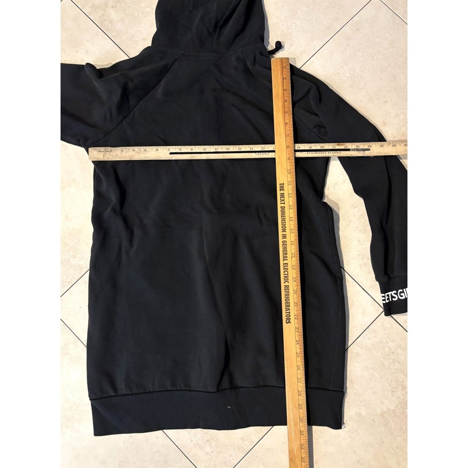 Vintage Boy Meets Girl Hoodie Womens 2XL Black Full Zip Logo Cuffs Streetwear Size XXL / US 16-18 / IT 52-54 - 5 Thumbnail