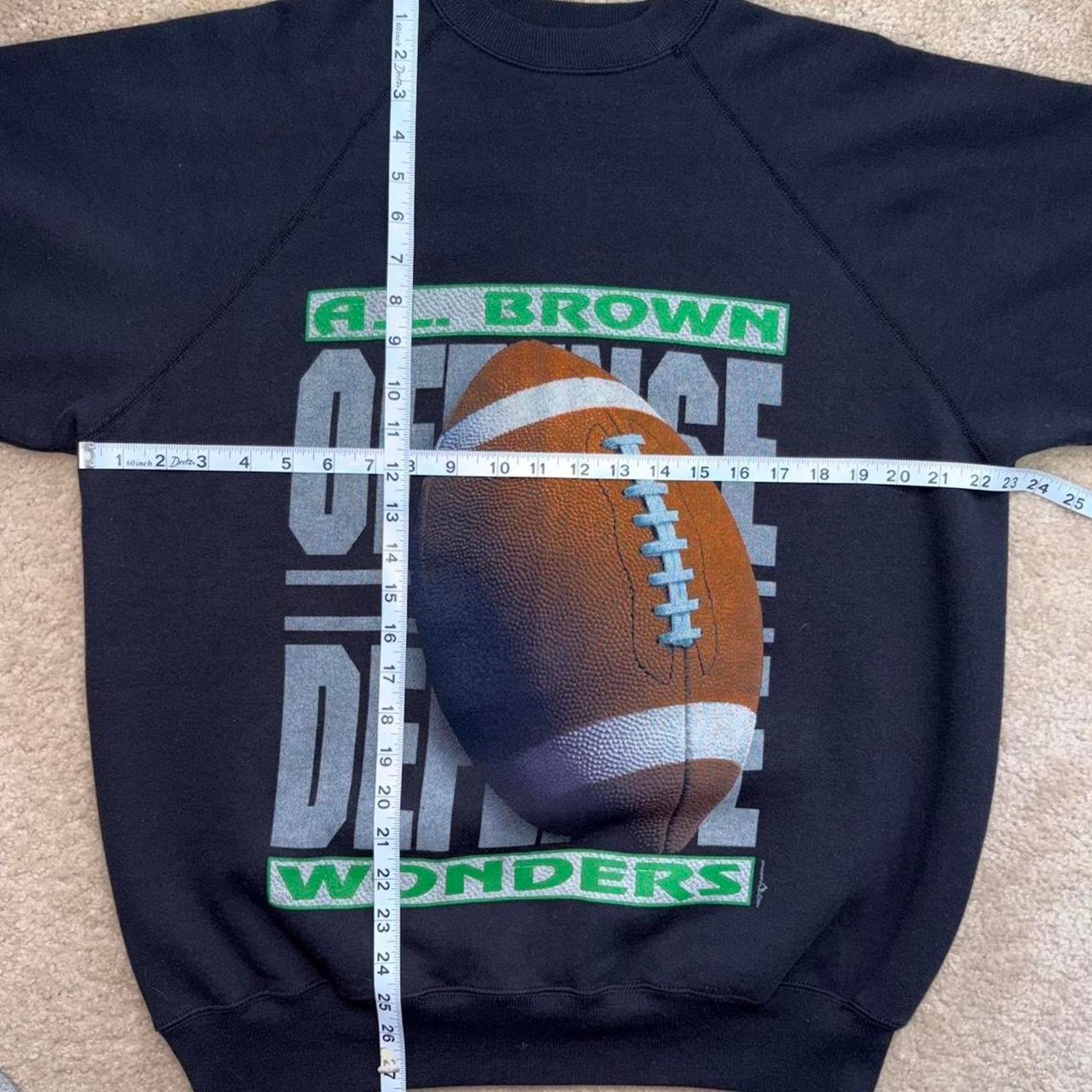 & Other Stories Black Vintage 90’s University Football Graphic Crewneck Size US XL / EU 56 / 4 - 4 Thumbnail