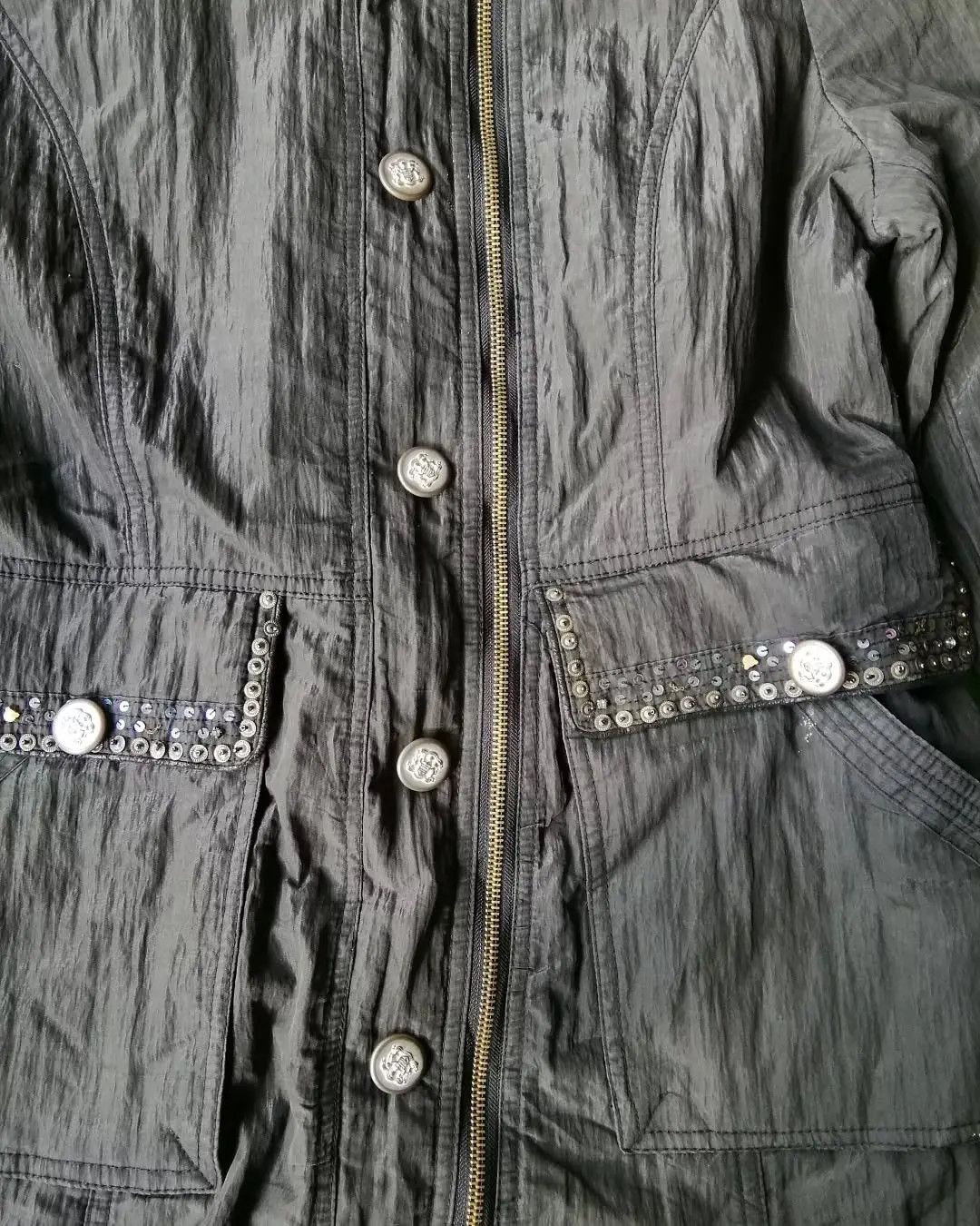 Japanese Brand Rosa & Rose Embellished Military Style Long Coat Japan Size M / US 6-8 / IT 42-44 - 2 Thumbnail
