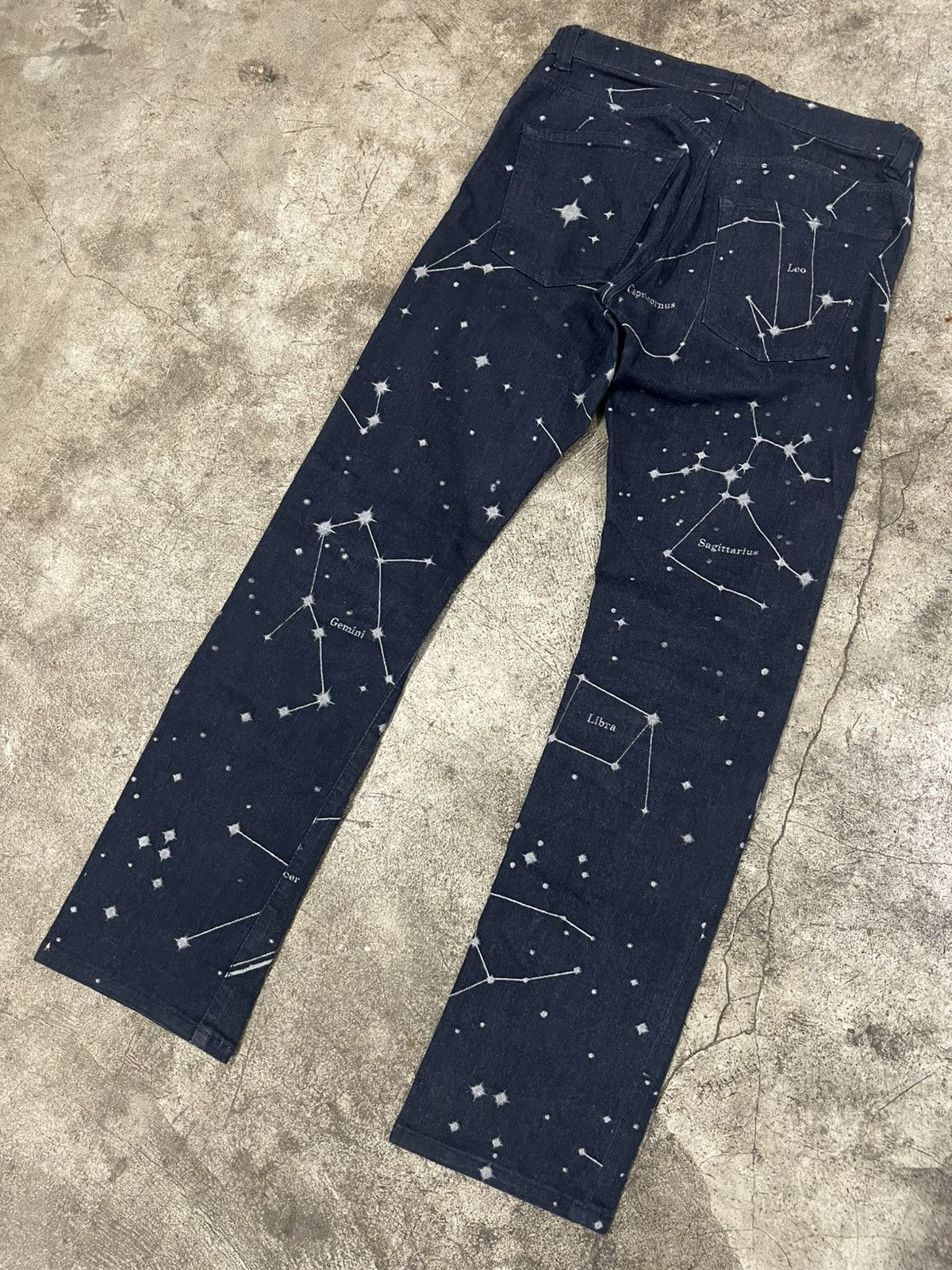 Issey Miyake Issey Miyake - SSO4 Astronomy Jacquard Stretch Denim Jeans Size US 29 - 4 Thumbnail