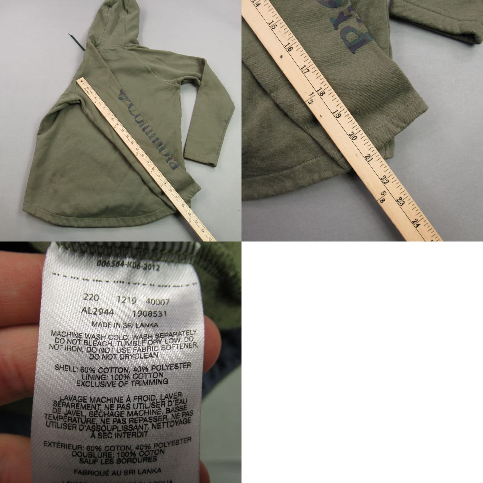 Vintage Columbia Hoodie Womens Small Long Sleeve Activewear Hooded Green Adult Size S / US 4 / IT 40 - 8 Thumbnail