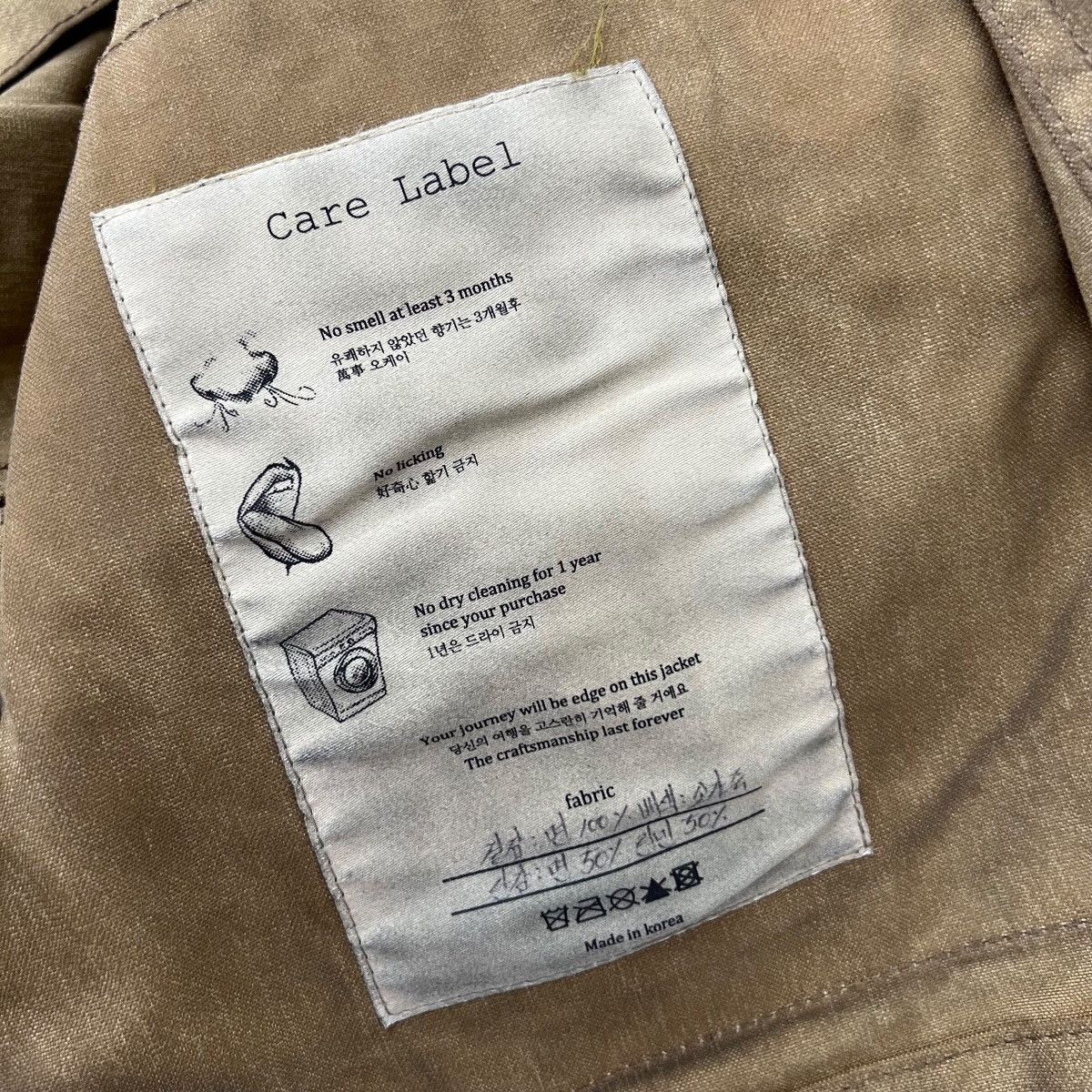 Vintage Vintage BASTONG Made In Korea Oil Waxed Chore Heavy Jacket Size US M / EU 48-50 / 2 - 8 Thumbnail
