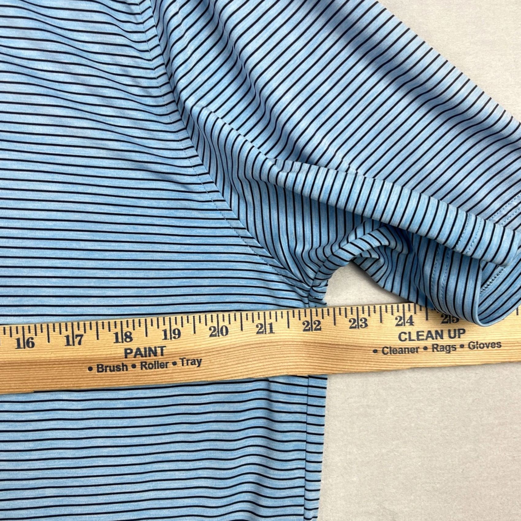 Footjoy FootJoy Polo Shirt Mens Medium Blue Striped Golf Athletic Fit Shirt Size US M / EU 48-50 / 2 - 7 Thumbnail