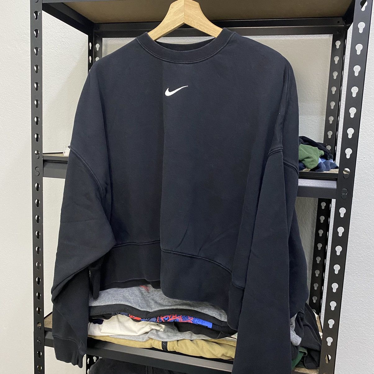 Nike × Vintage Sweatshirt Croptop Nike Mini Swoosh Center Logo Crewneck Size M / US 6-8 / IT 42-44 - 6 Thumbnail