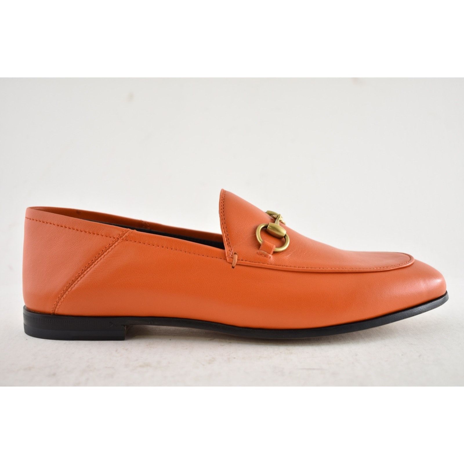 Gucci Gucci Brixton Collapsible Deep Orange Leather Horsebit Size US 6 / IT 36 - 2 Thumbnail